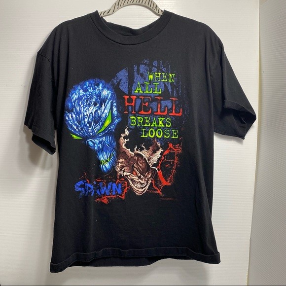 Spawn Todd McFarlane Comic Movie Black Unisex Shirt Reprint WA2584