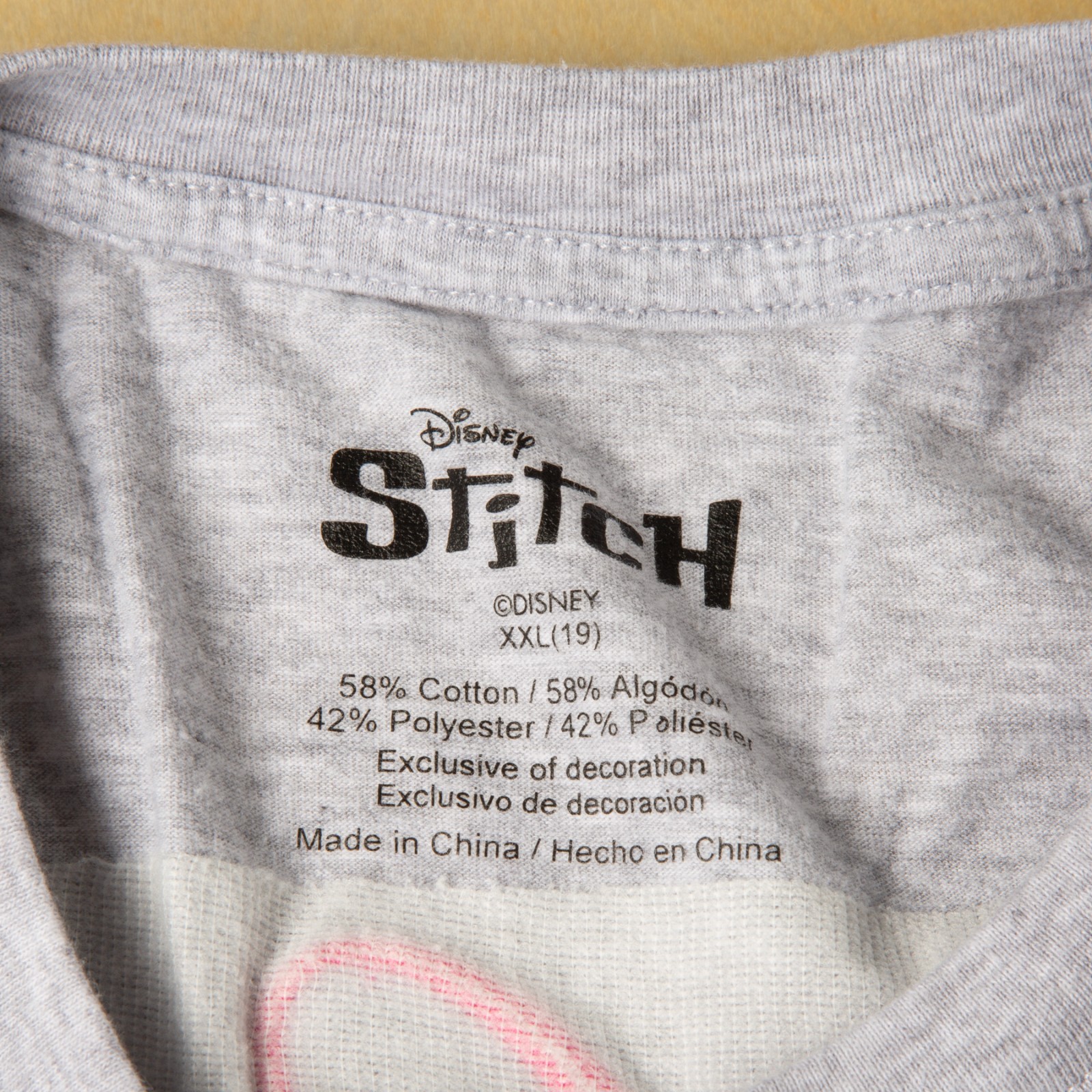 Stitch “Ohana Vibes” Embroidered T-Shirt – Disney (XXL/2XL) Lilo Graphic Tee