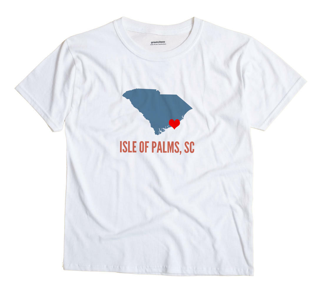 Isle of Palms South Carolina SC T-Shirt HEART