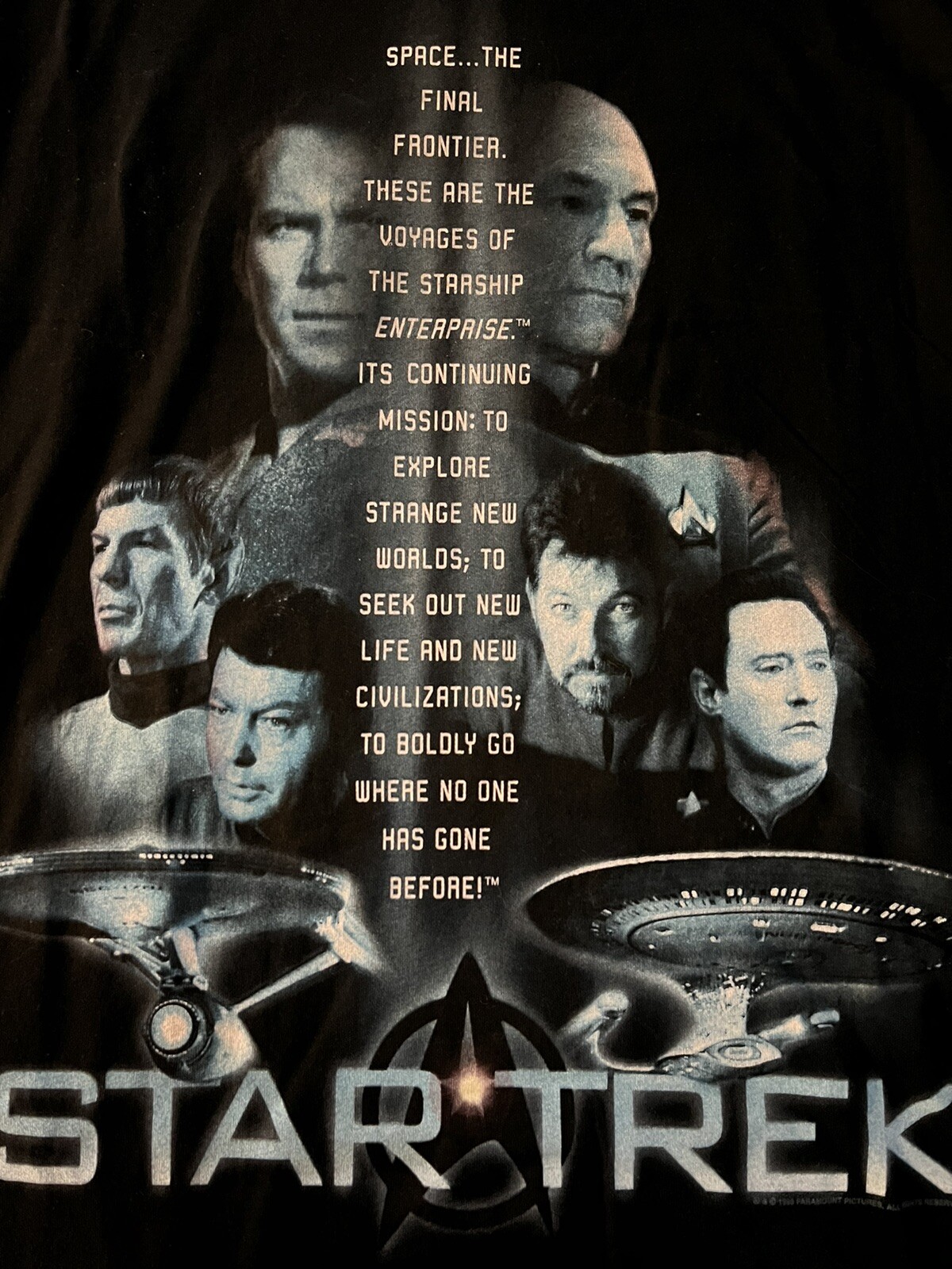 1998 Star Trek Away Team Wear Graphic T Shirt Size XL Short Sleeve Vintage 90’s