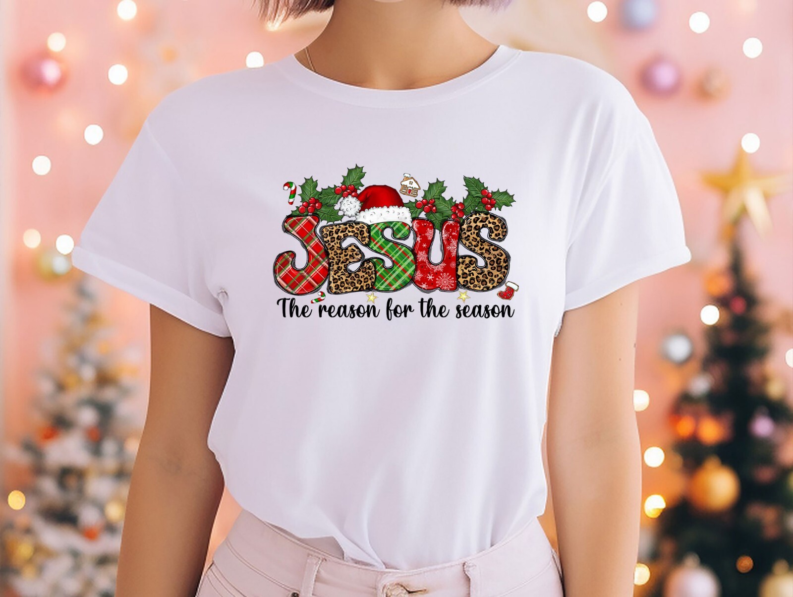 The Reason For The Season, Christmas Shirt, Jesus New Year Tee, Santa Claus Shir