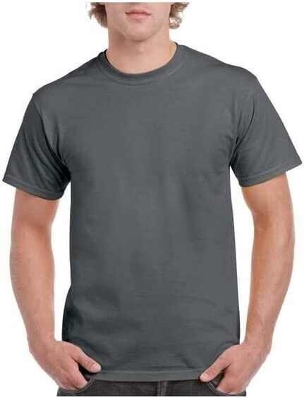 Gildan Mens Plain T Shirts Solid Cotton Short Sleeve Blank Tee Top Shirts S-3XL