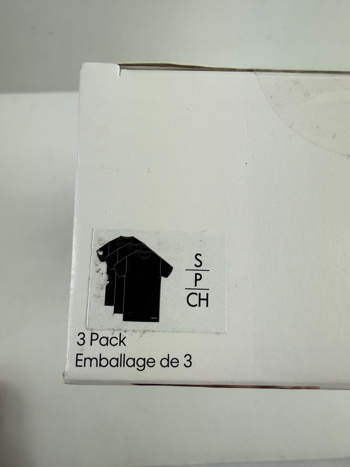 3 pack Calvin Klein Cotton Classics Slim Fit Crew Neck T-Shirts Black Small