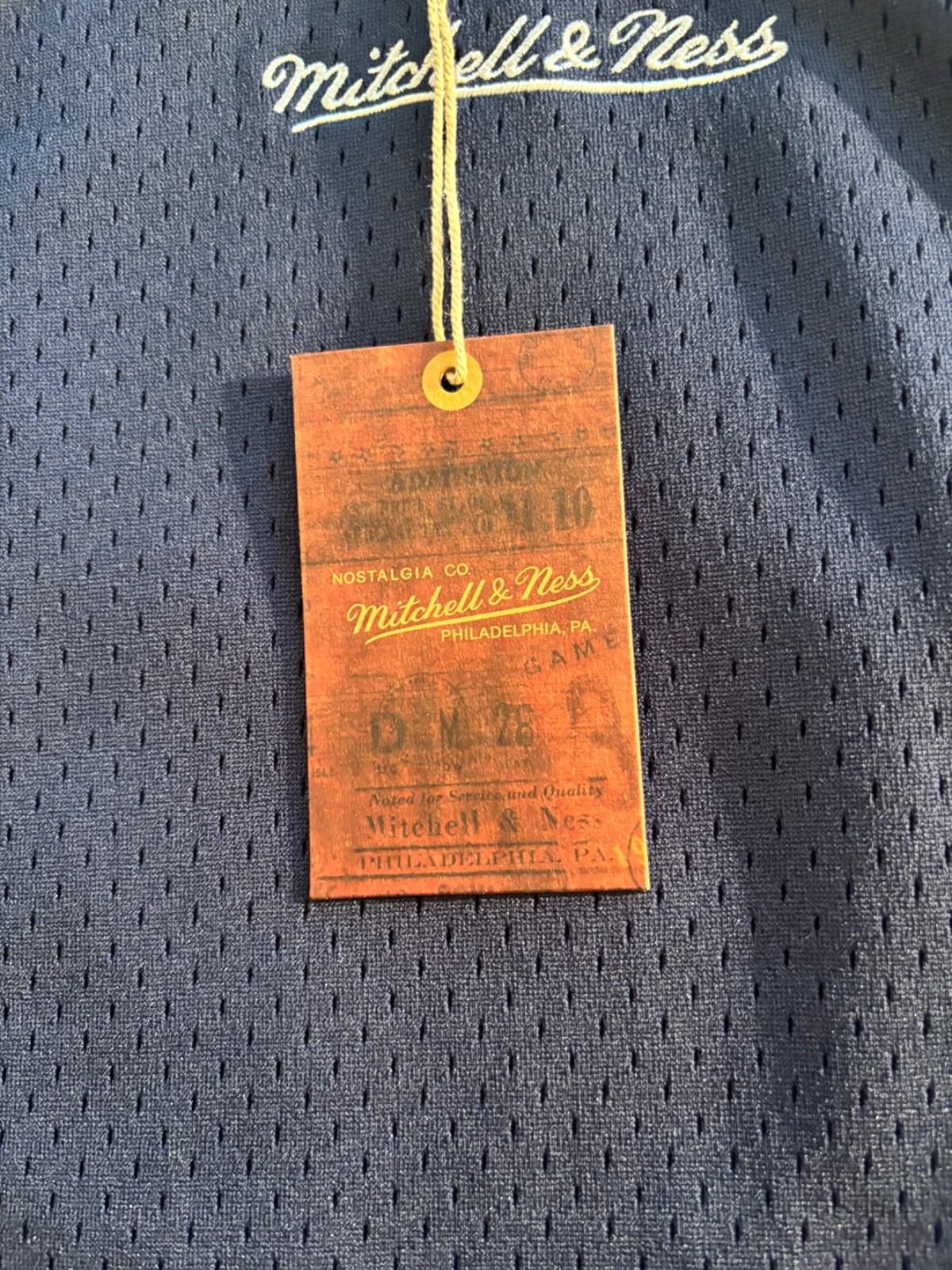 Mitchell & Ness new w tags basketball jersey Blue L blue studio wardrobe sale