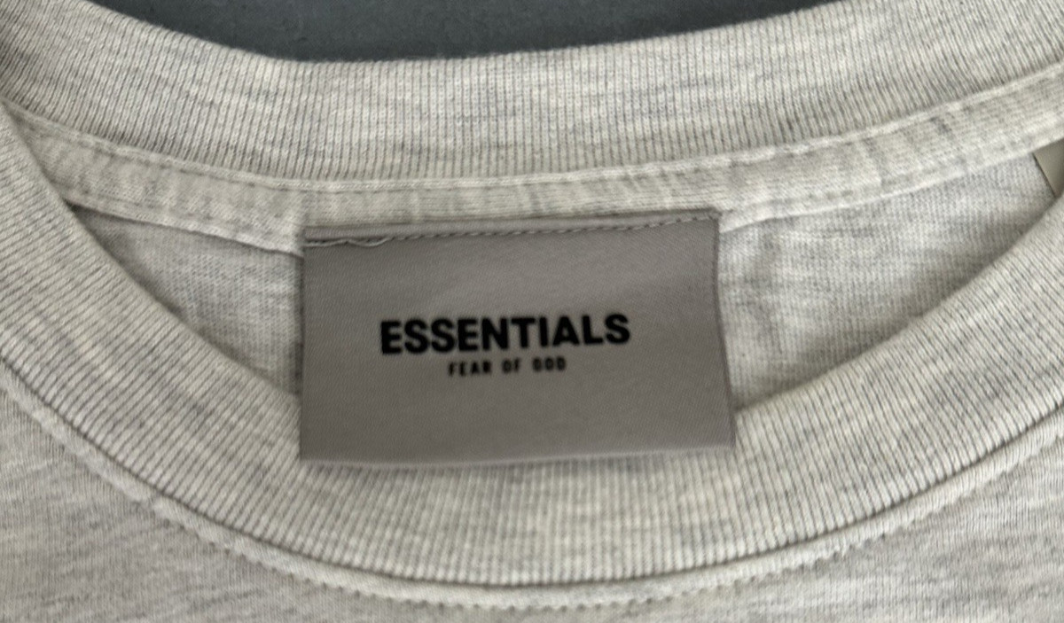 Fear of God Essentials Core Collection Light Oatmeal Short Sleeve Shirt Size M
