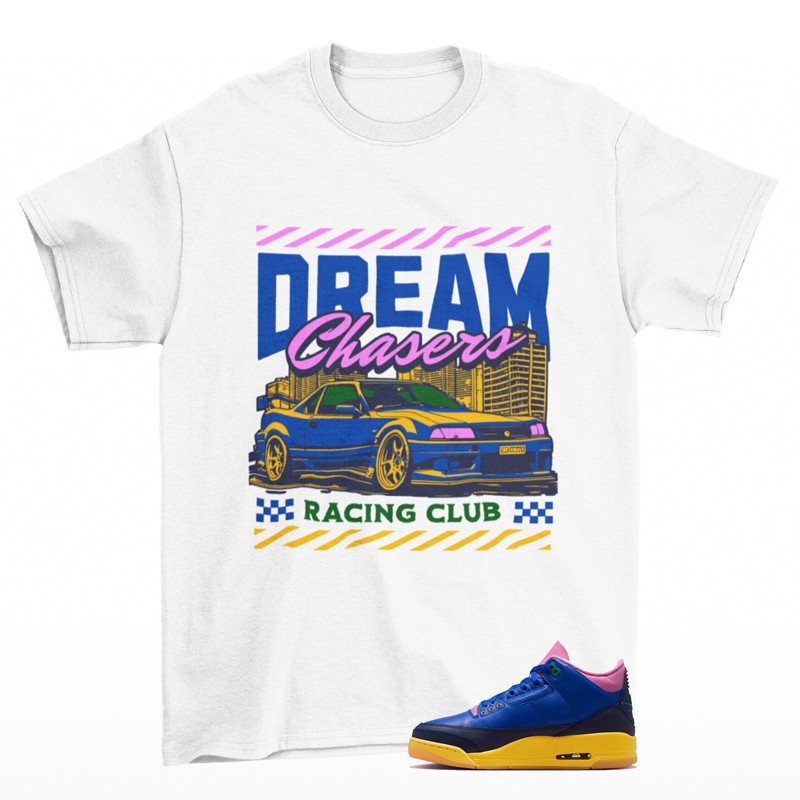 Dream Chaser Sneaker Shirt White to Match Jordan 3 Brazil IV4871-400