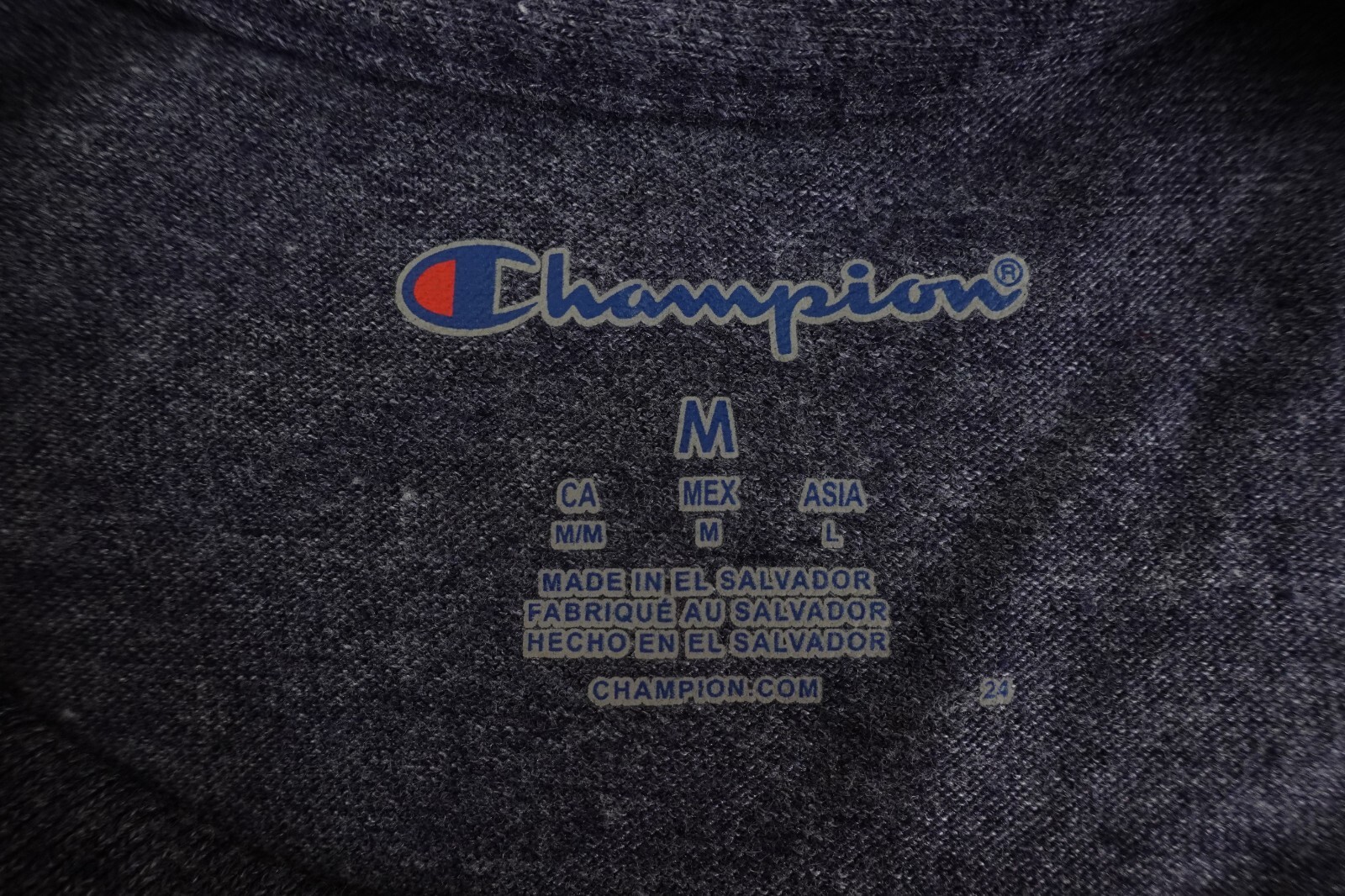 Champion Mens Medium Navy Heather Jersey Boston Massachusetts Graphic Tee NWT