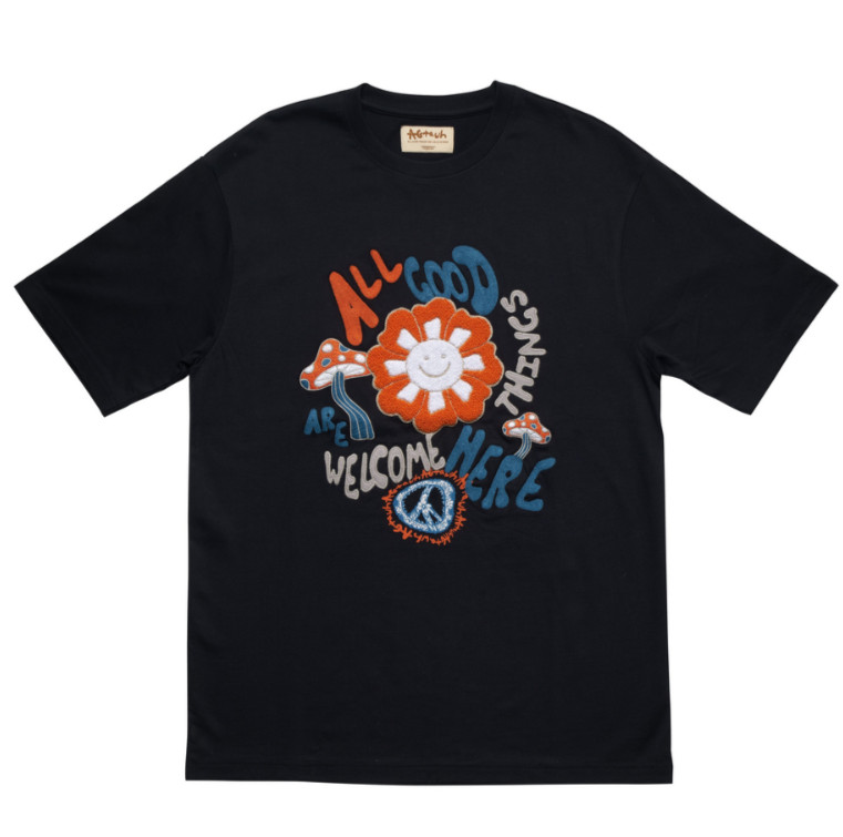 AGTAWH Men’s All Good Things Are Welcome Here Flower Tee Size XXL # 5D 3045 NEW