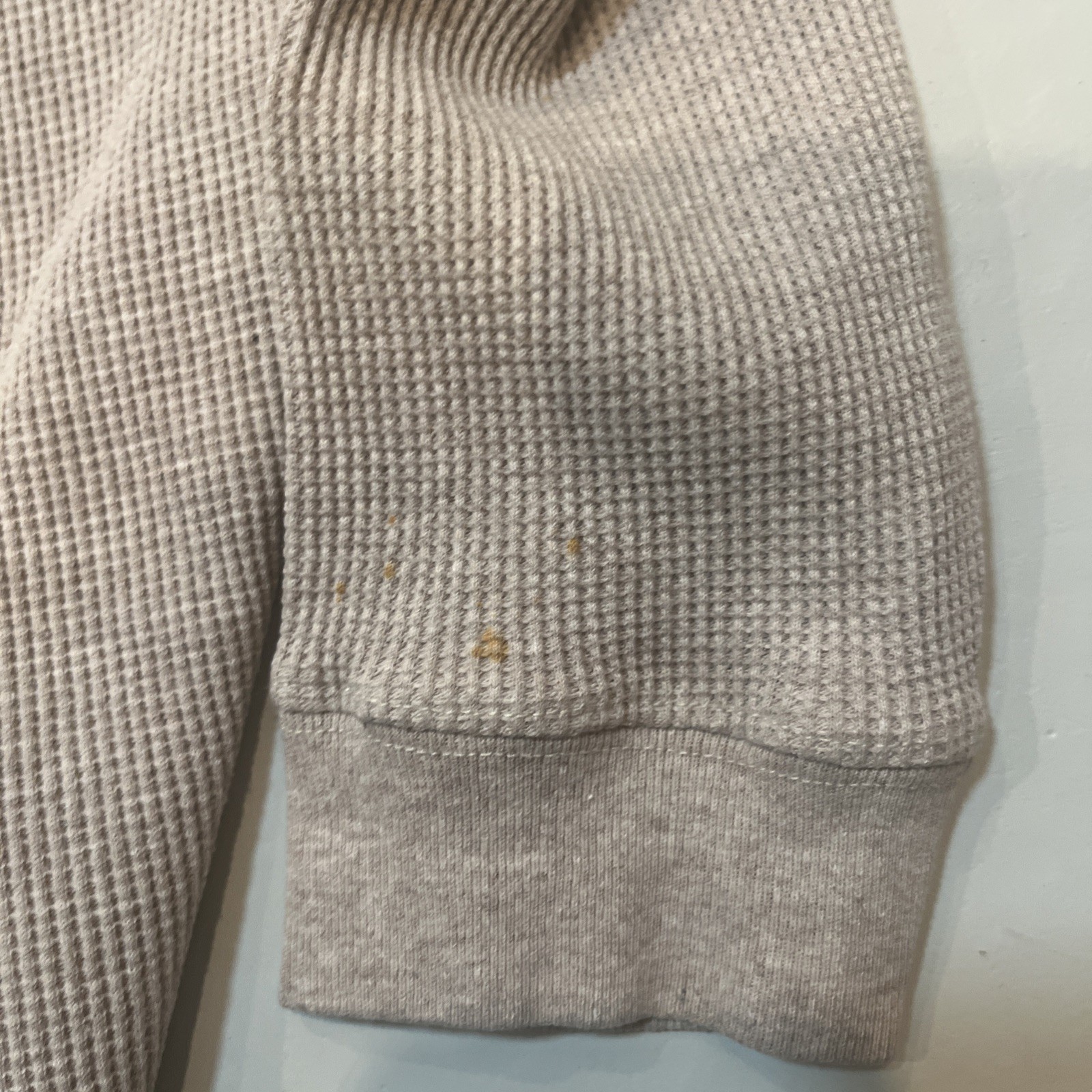 Taylor Stitch Waffleknit Henley Thermal Shirt Heavyweight Solid Sz. 42