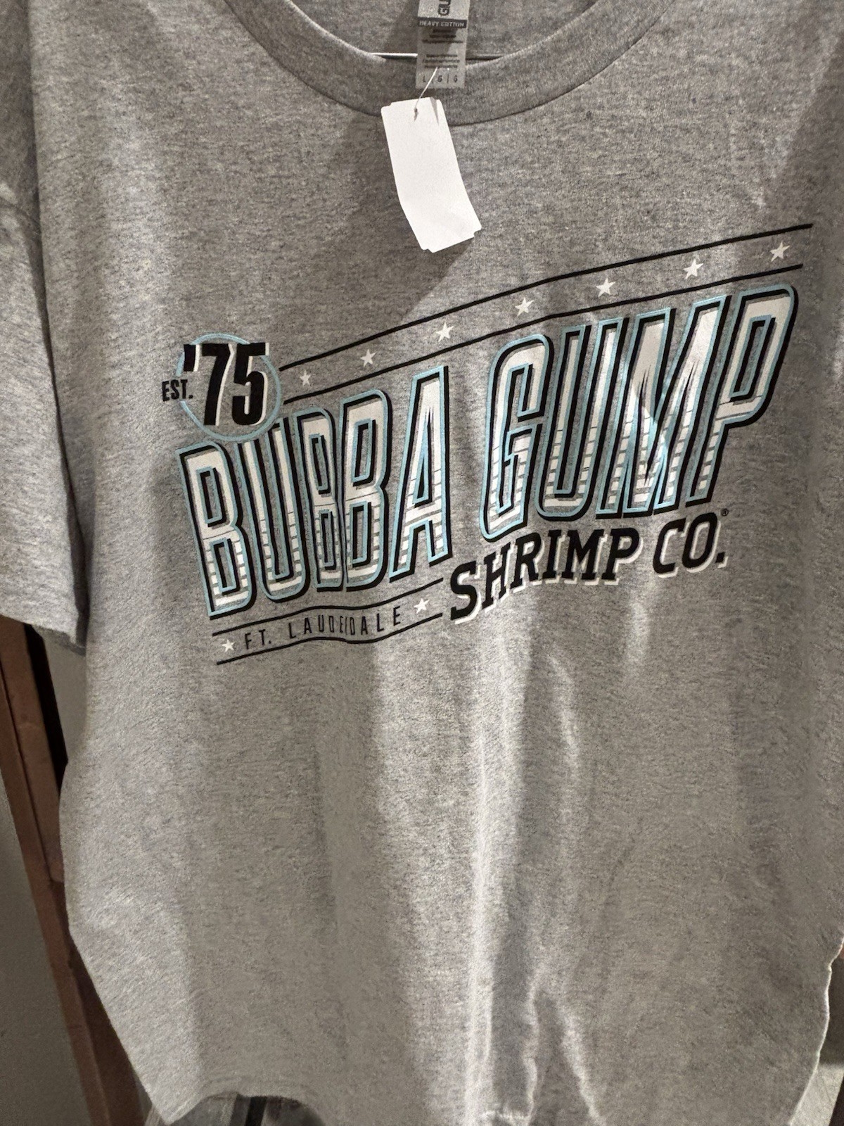 NWT Bubba Gump Shrimp Co. Origin tee, Size large. Short sleeve.90/10 cotton/poly