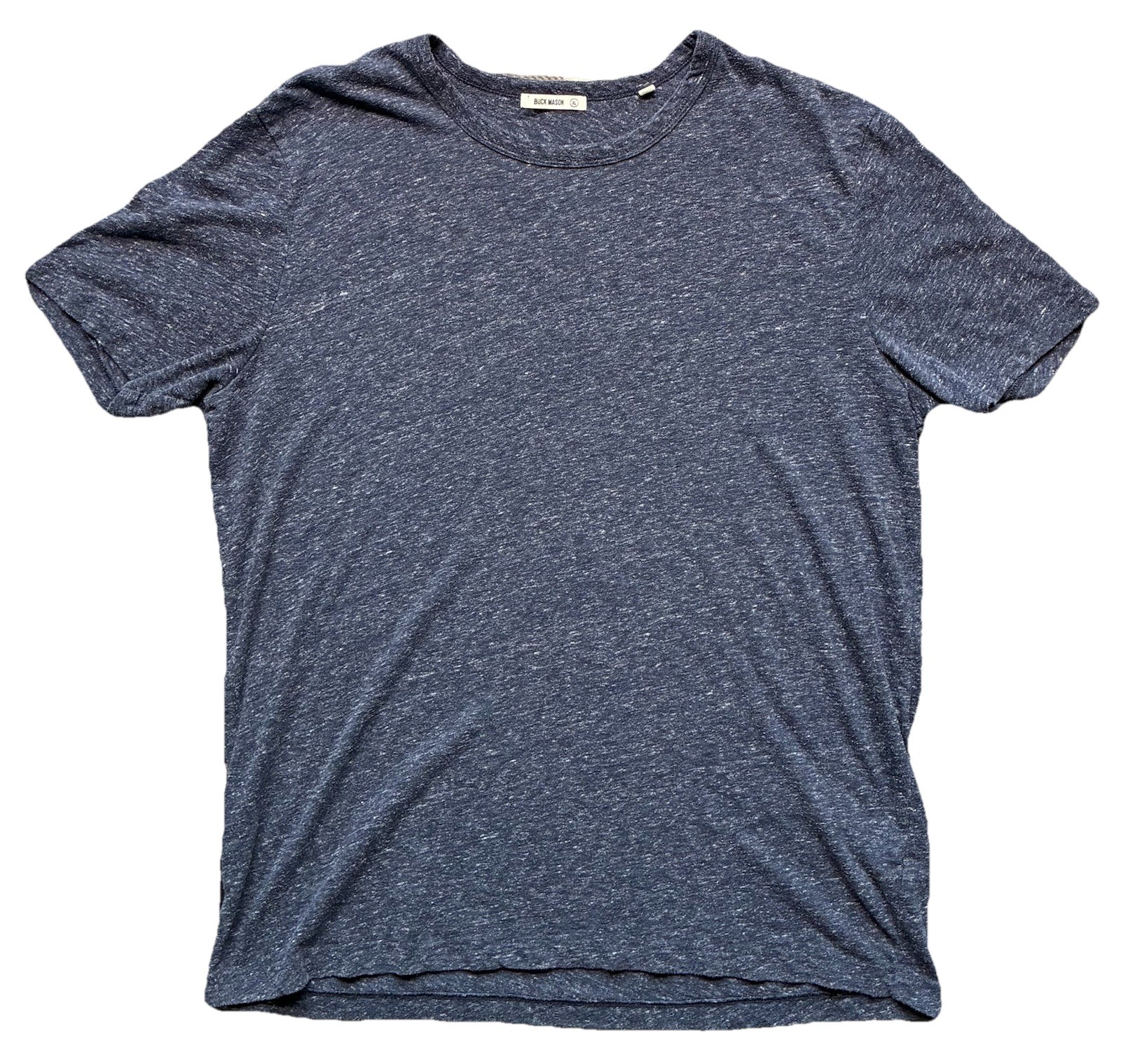 Buck Mason Shirt Mens XL Signature Slub Classic Tee Crewneck Straight Hem