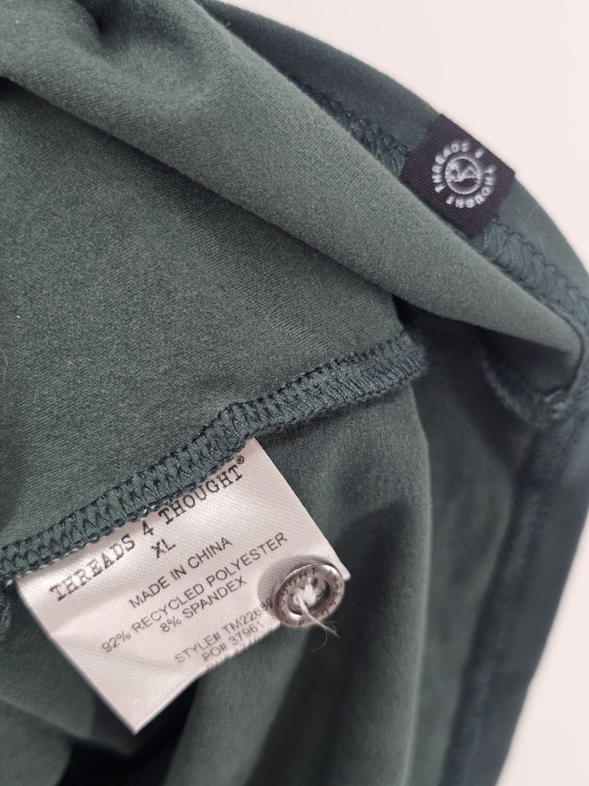 Threads 4 Thought Men’s XL Luxe Jersey Henley Green Ethical Shirt NEW