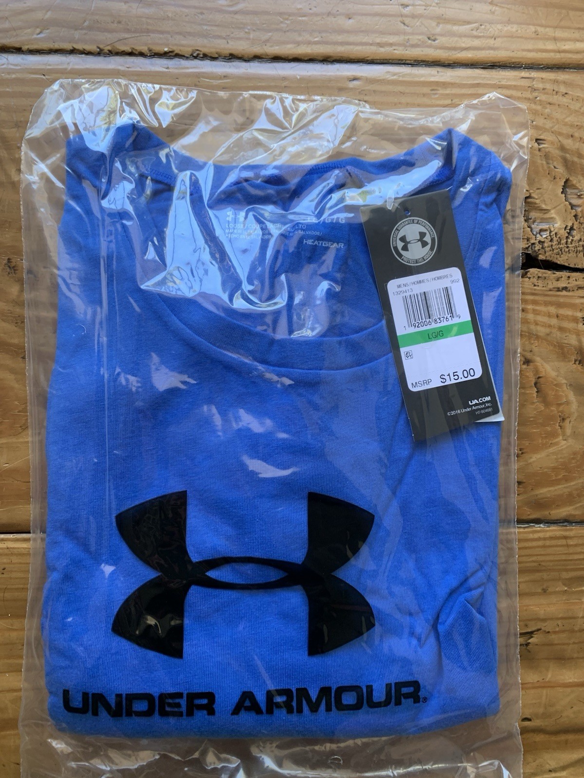 FACTORY SEALED Men’s Under Armour HeatGear Loose Fit ROYAL SS Tee #1329413 LARGE