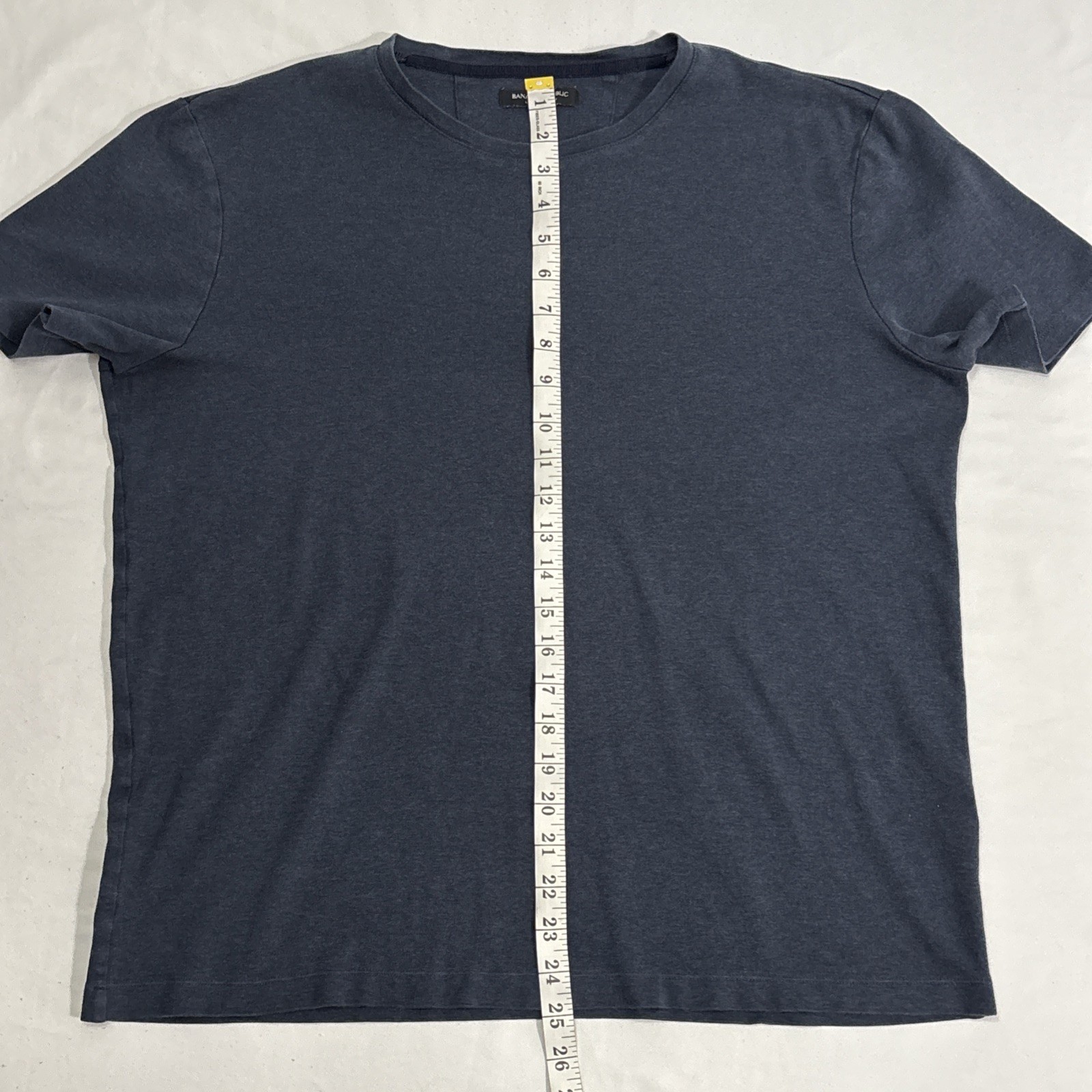 Banana Republic Luxury Touch Crew Shirt Solid Navy Blue T-Shirt ✅ Sz Large Tall