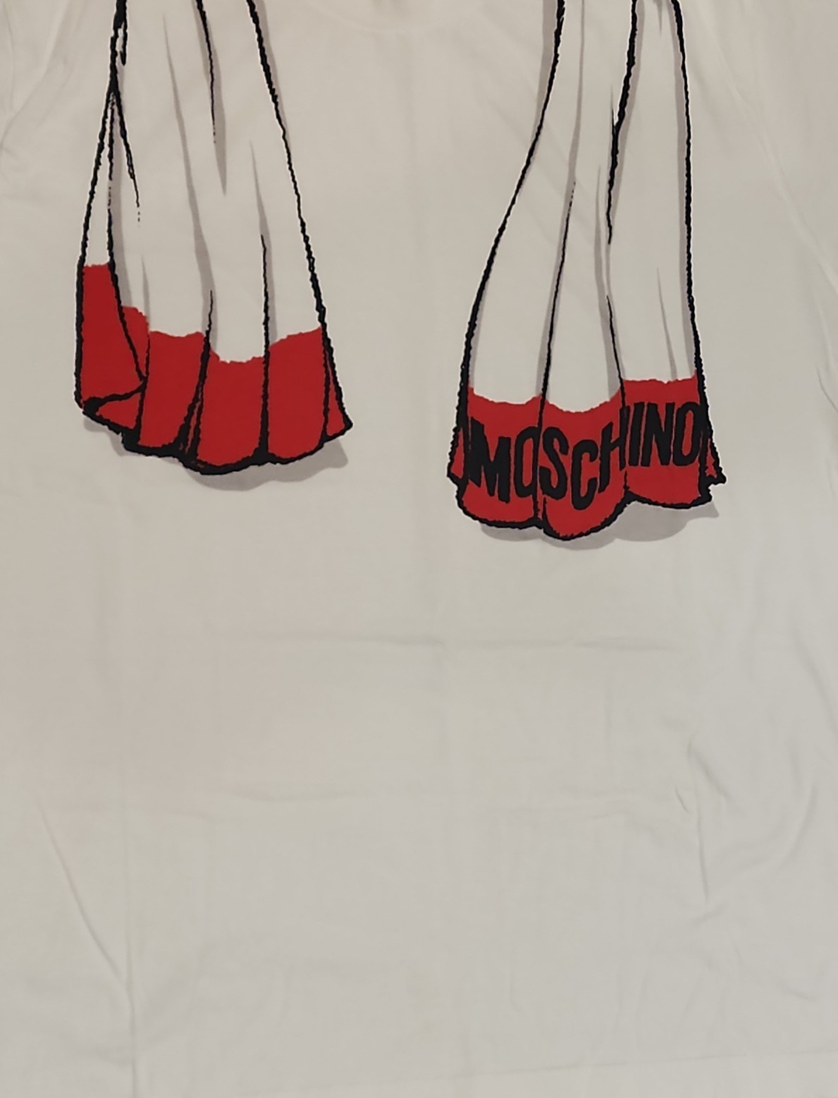 MOSCHINO mare XL Mens Vintage beach sea Tee Shirt short sleeve white cotton xxl