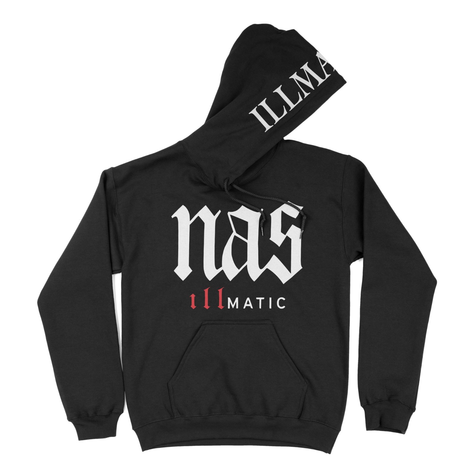 Nas Illmatic Men’s Hoodie 90’s Hip Hop Rapper Graphic Design Sizes S-4XL