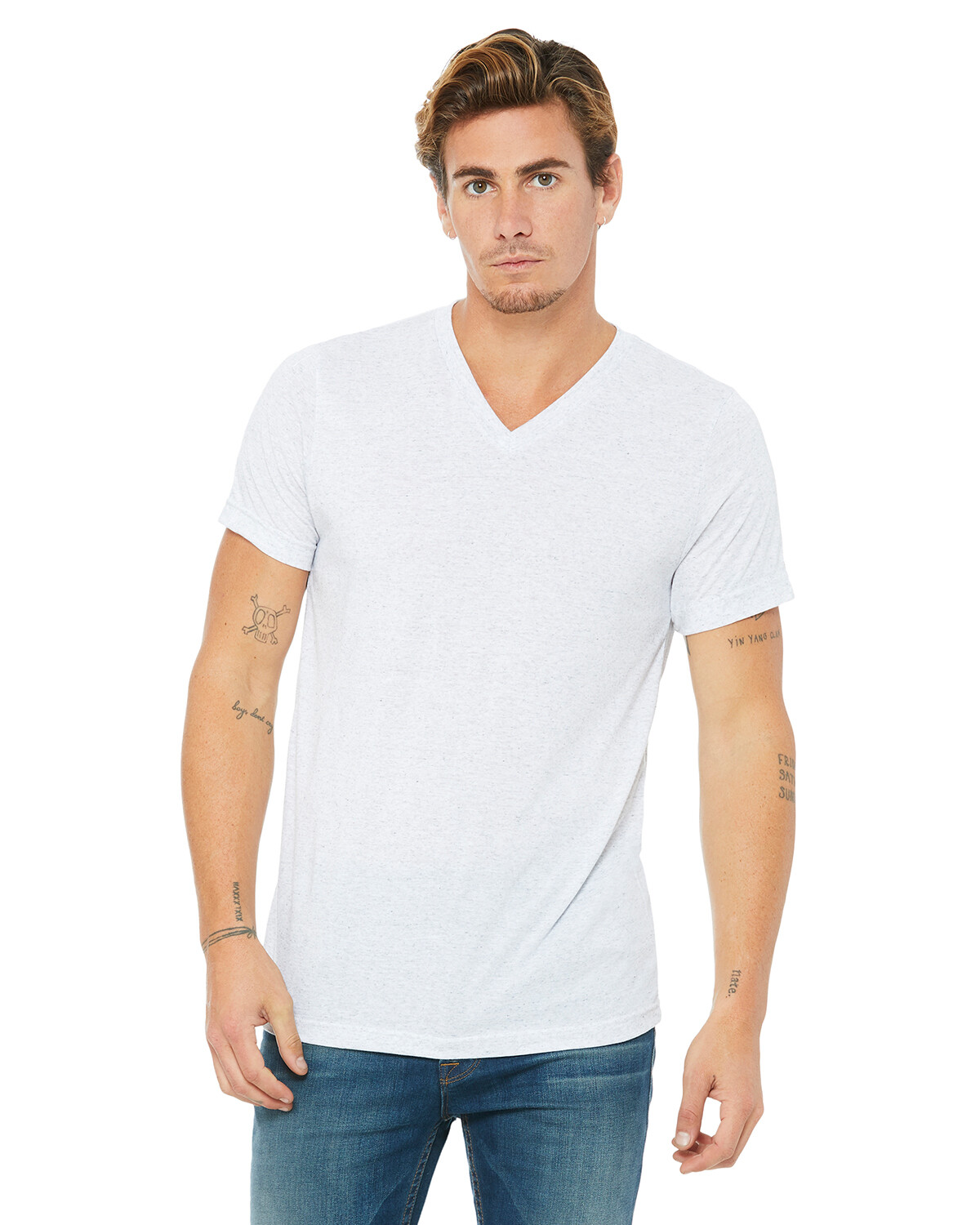 Bella + Canvas Unisex Jersey Short Sleeve V-Neck T-Shirt 3005 Retail Fit XS-3XL