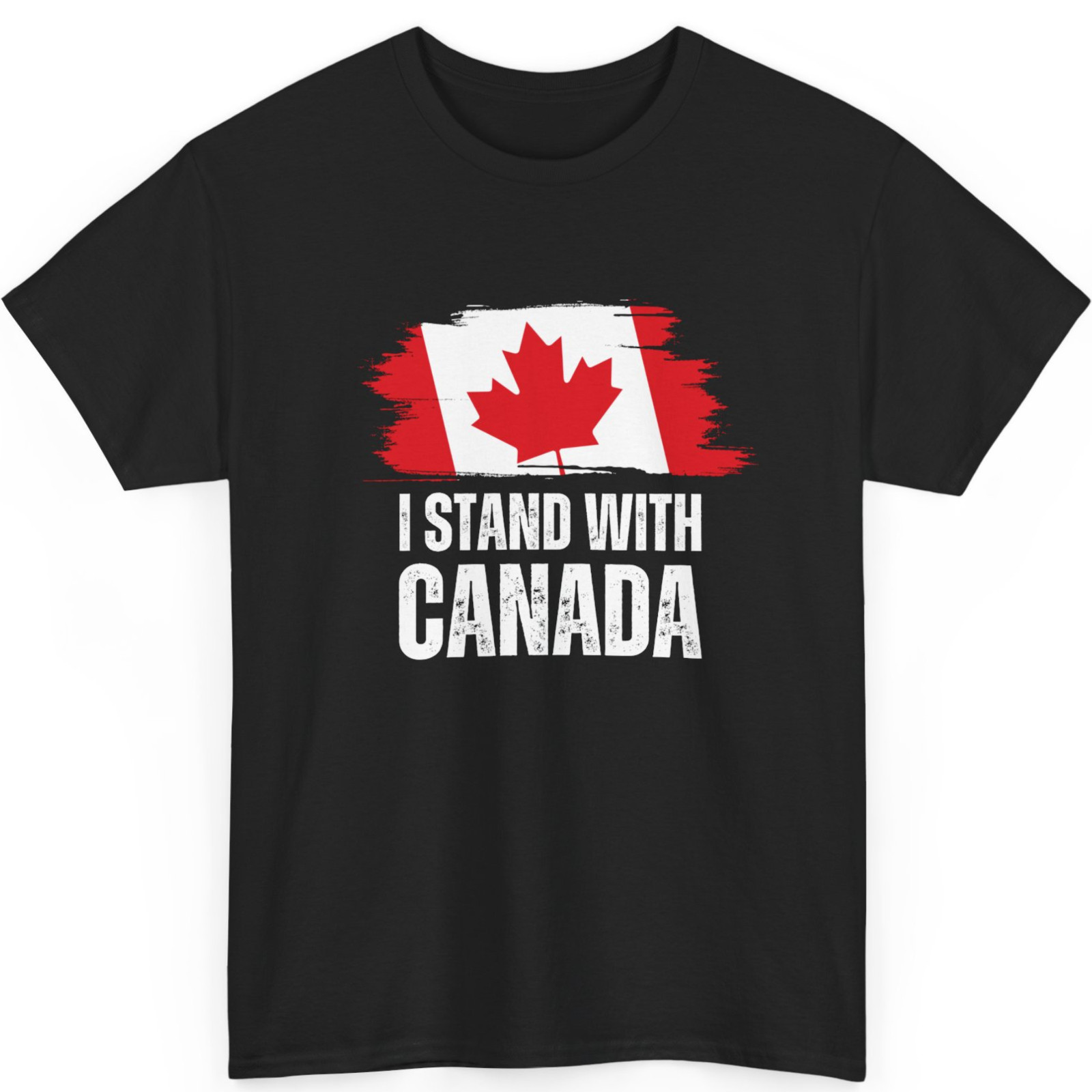 I Stand With Canada America Canadian USA Flag Unisex T-Shirt