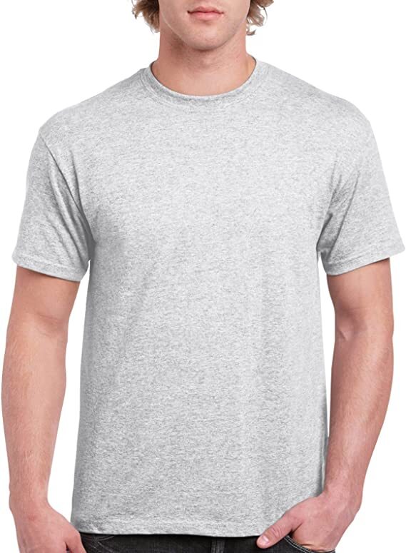 Gildan 3-PACK Men’s Heavy Cotton T-Shirt (Pack of 3) Bulk Solid Blank Regula Fit