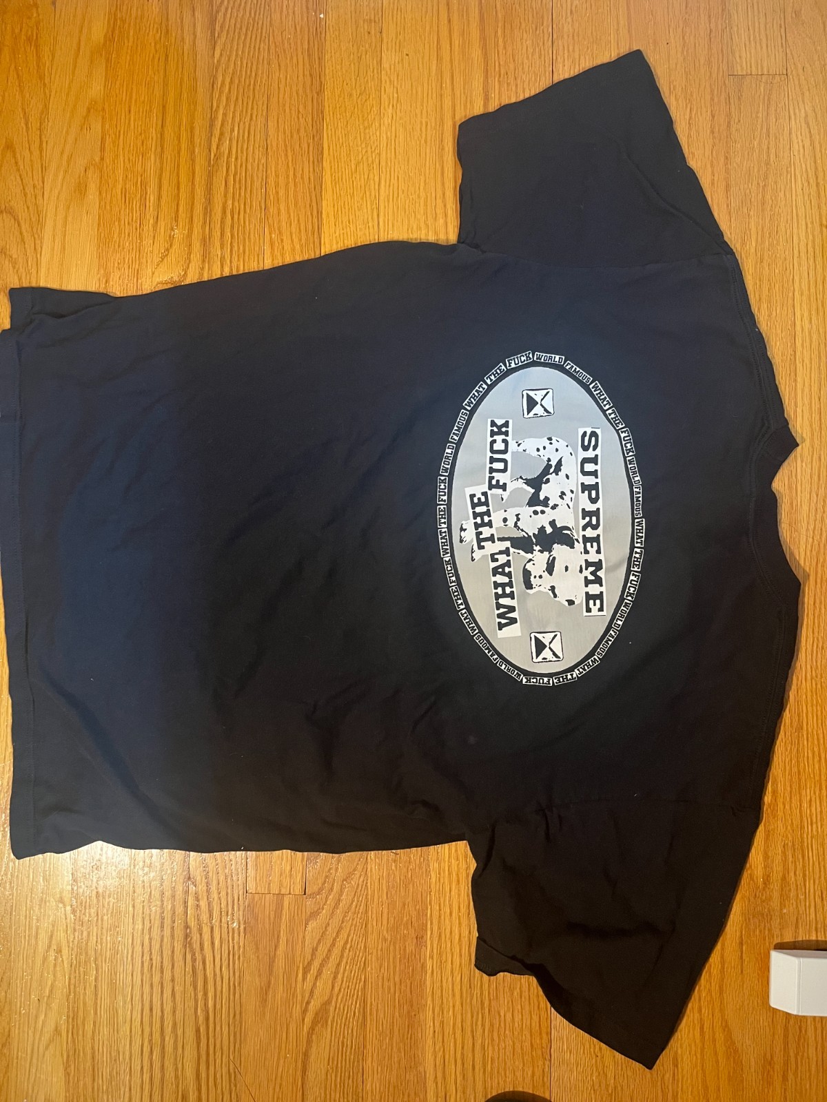 Supreme Dalmatian Black XL 100% AUTHENTIC CHECKED! What The Fck Dog