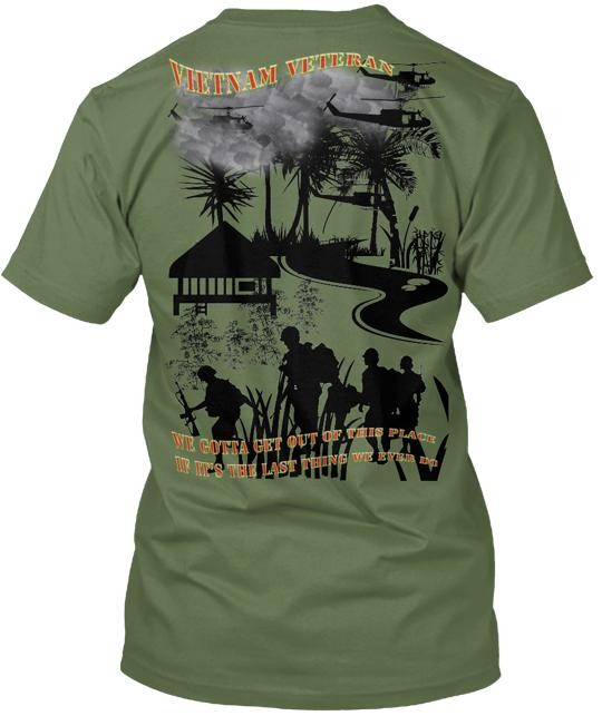 Vietnam Veteran T-Shirt Made in the USA Size S to 5XL