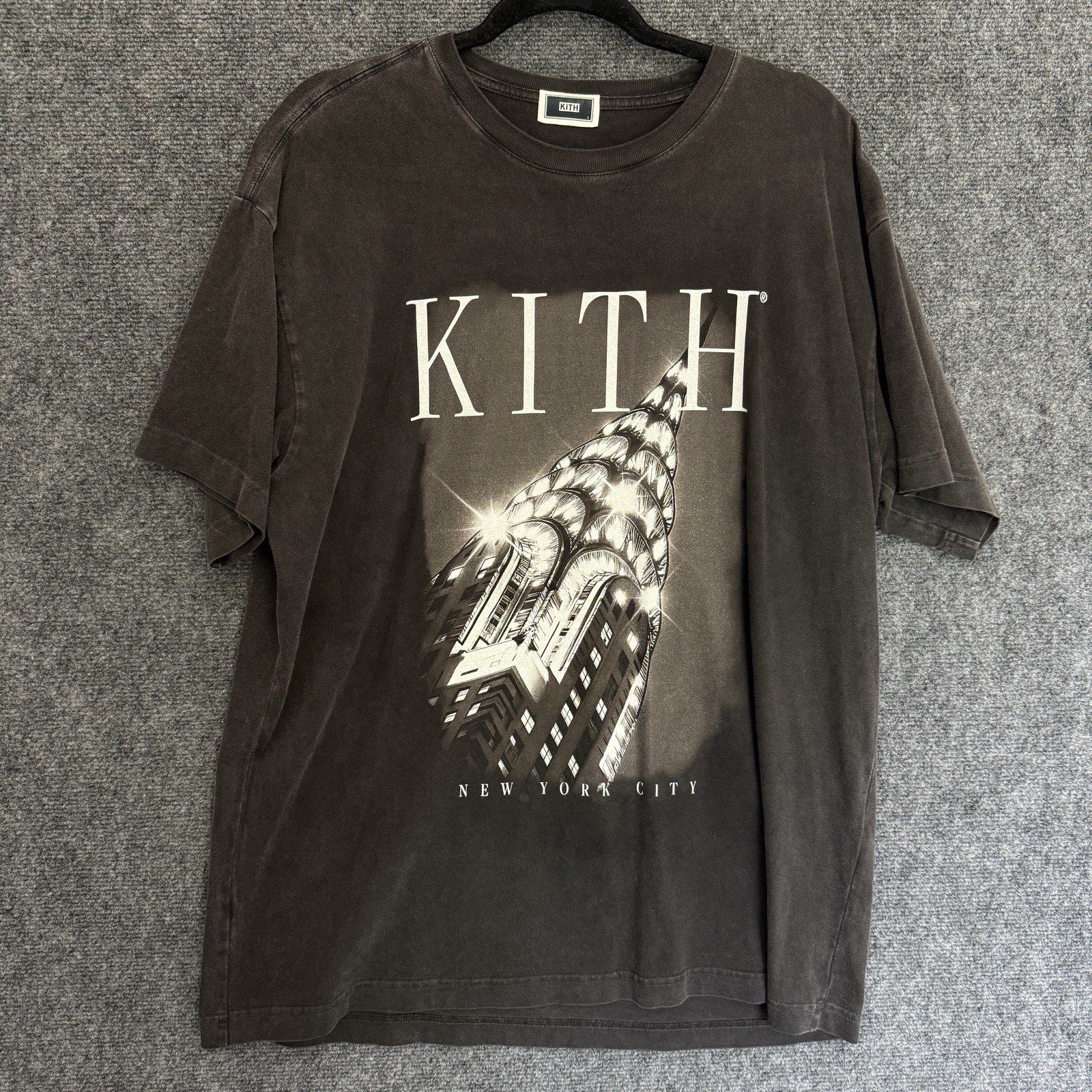 Kith New York City Chrysler Lights Graphic T-Shirt Mens Large Vintage