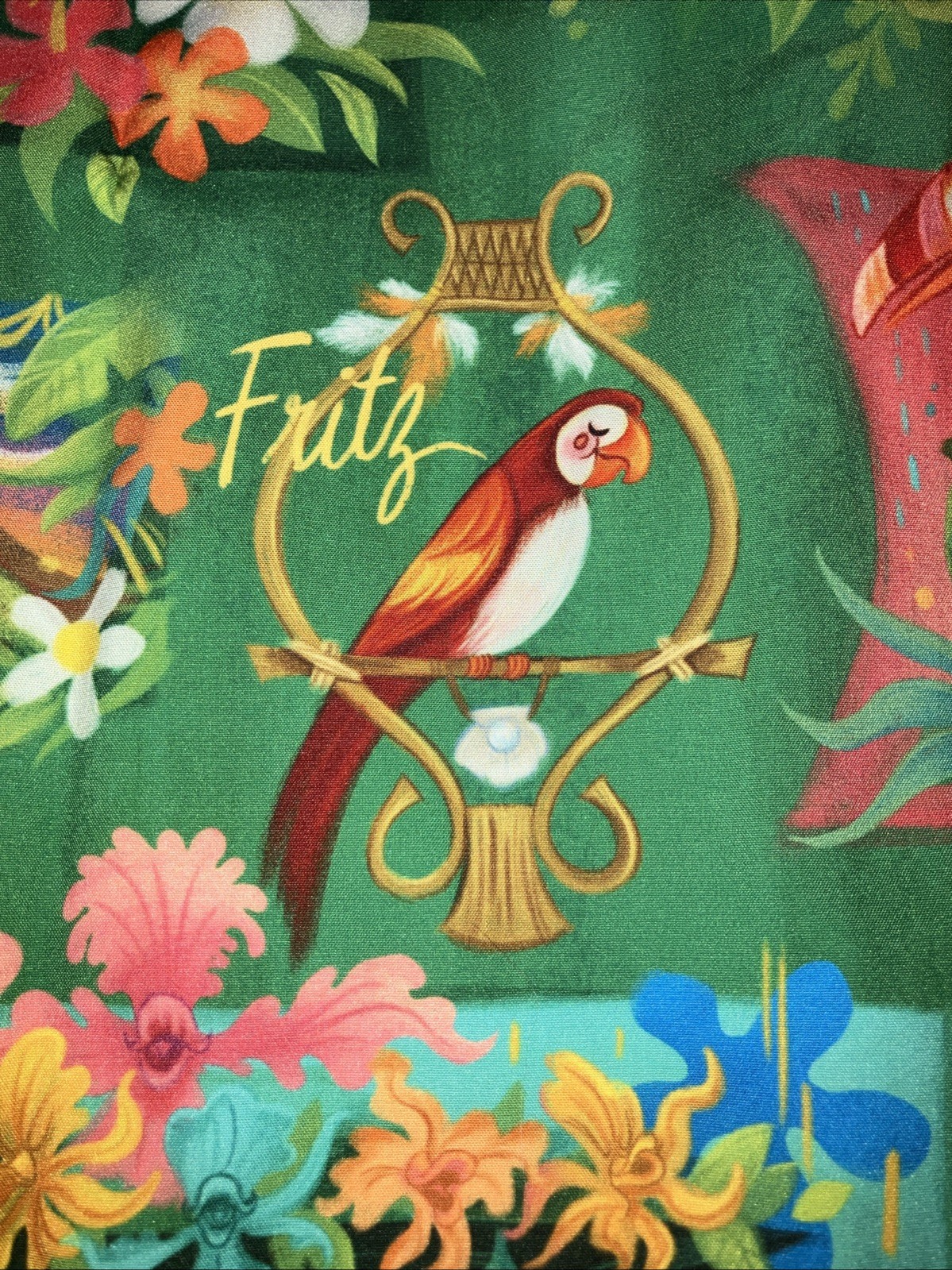 NWT New Mens LARGE Disney Parks RSVLT Enchanted Tiki Room Button Down Shirt