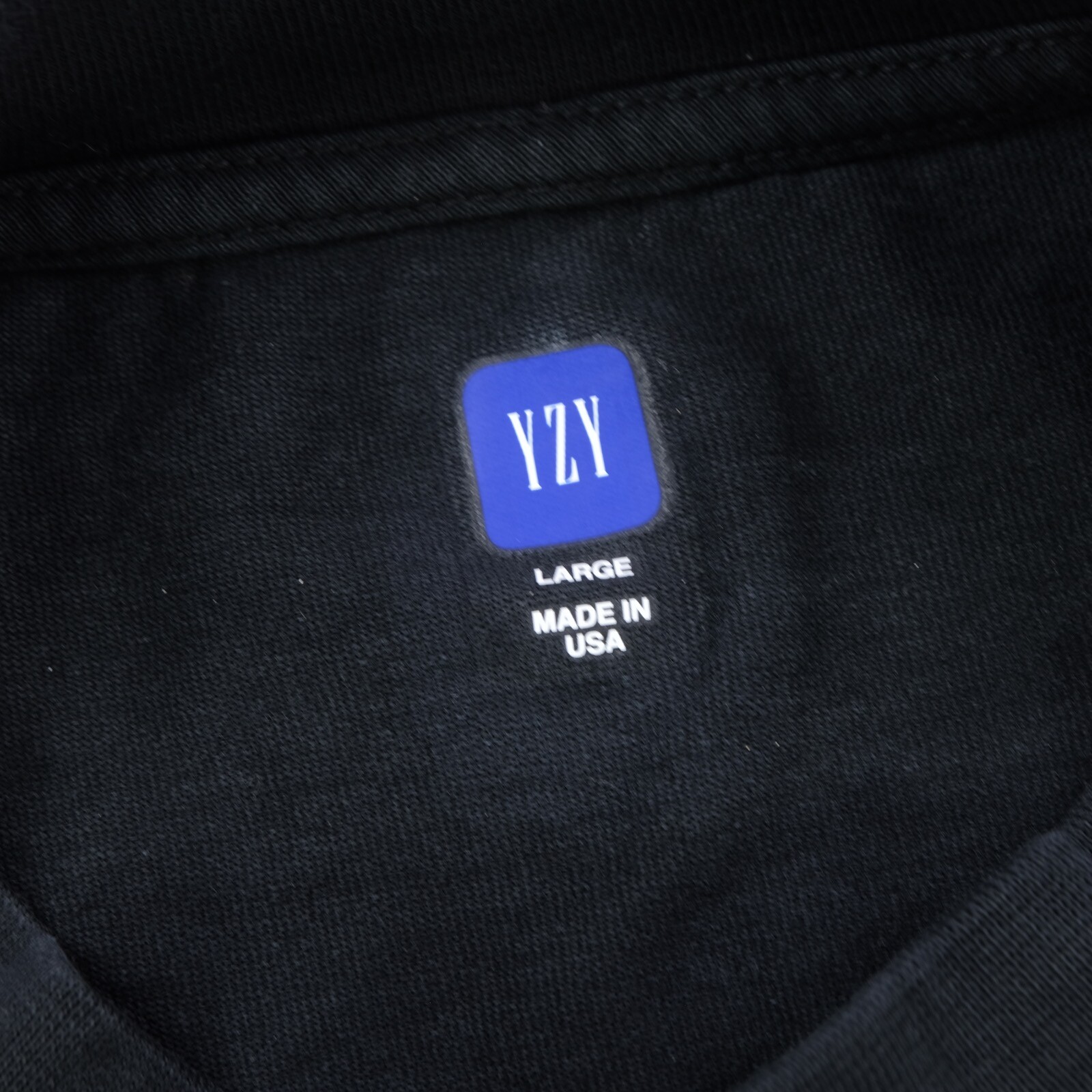 Rare YZY x GAP Yeezy Engineered by Balenciaga Dove 3/4 Sleeve T Shirt Black SZ L