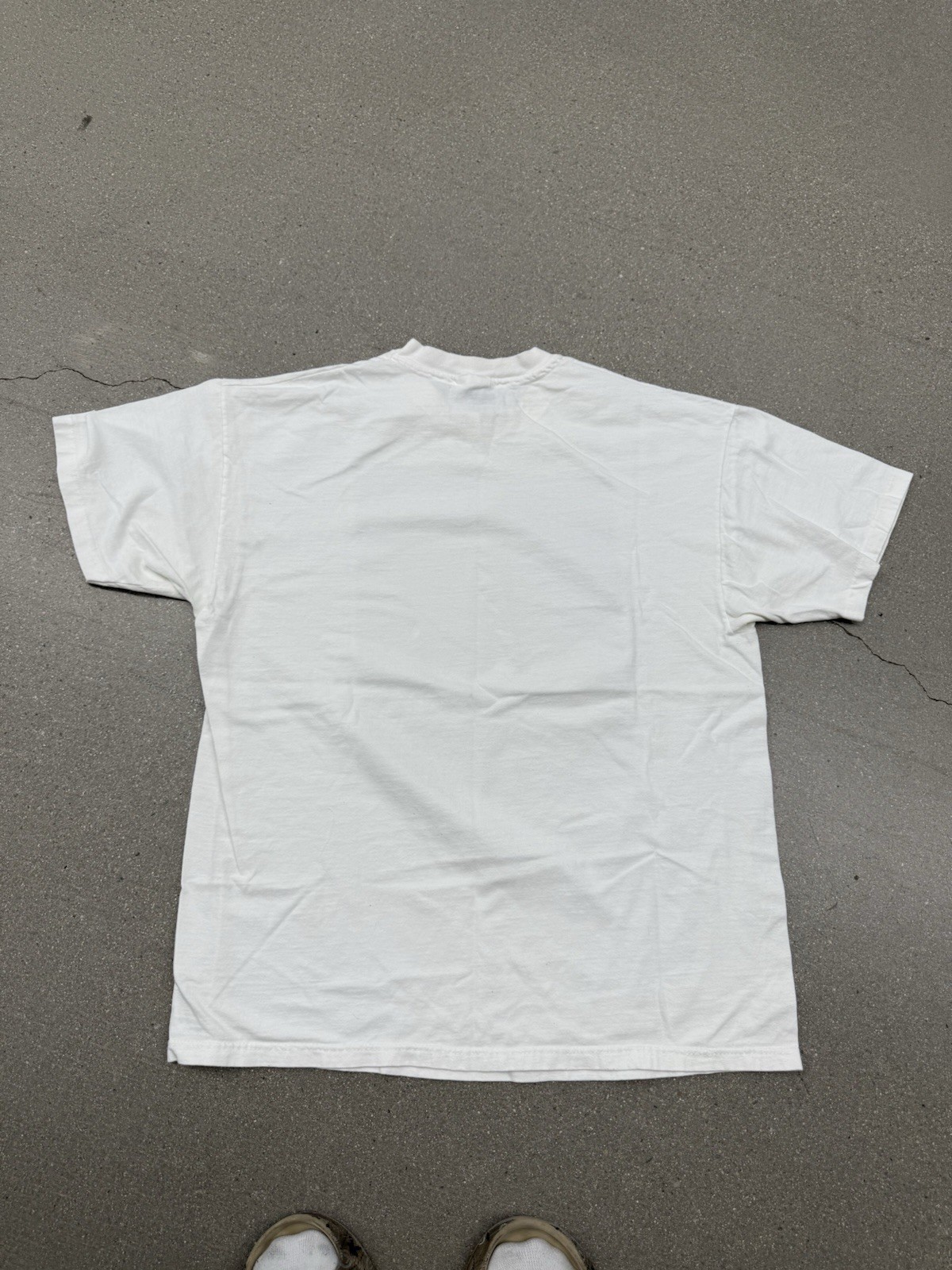 Vintage 90’s Alien UFO Art Picture Graphic Men’s White T-shirt XL Retro