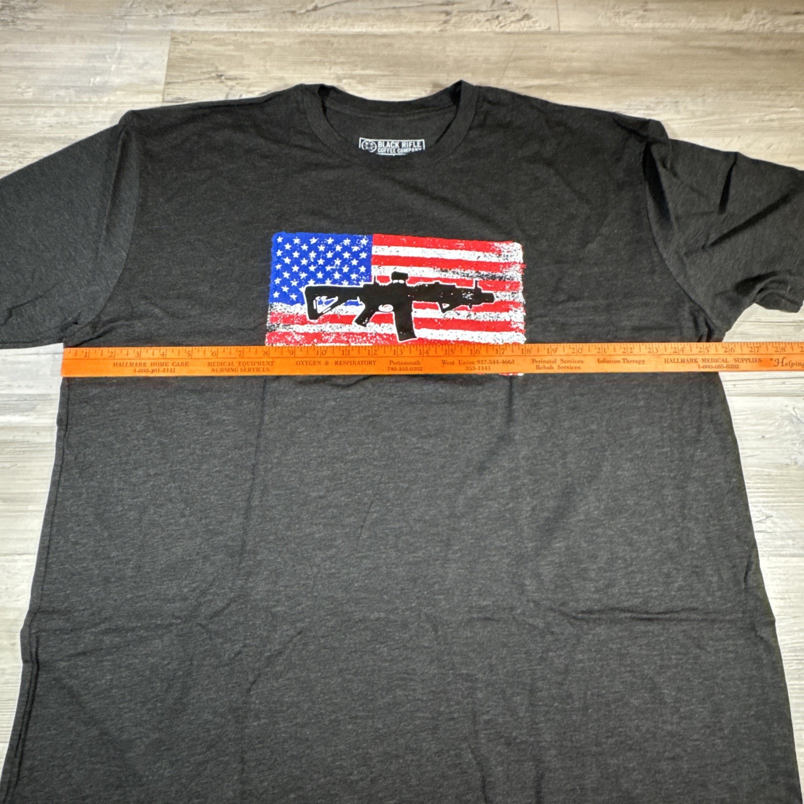 Black Rifle Coffee T-Shirt SBR Flag Logo Mens Size 3XL New Military Patriot USA