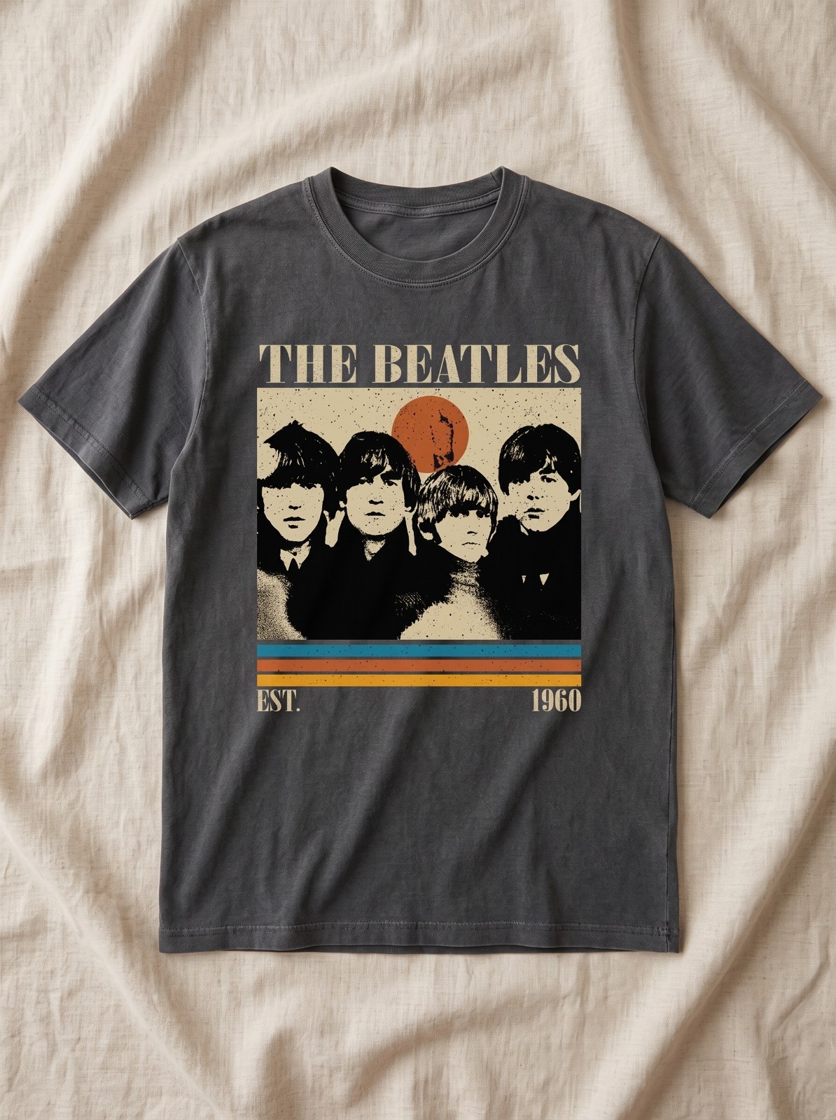 The Beatles Retro Shirt, Rock Band Music Tee, Comfort Colors