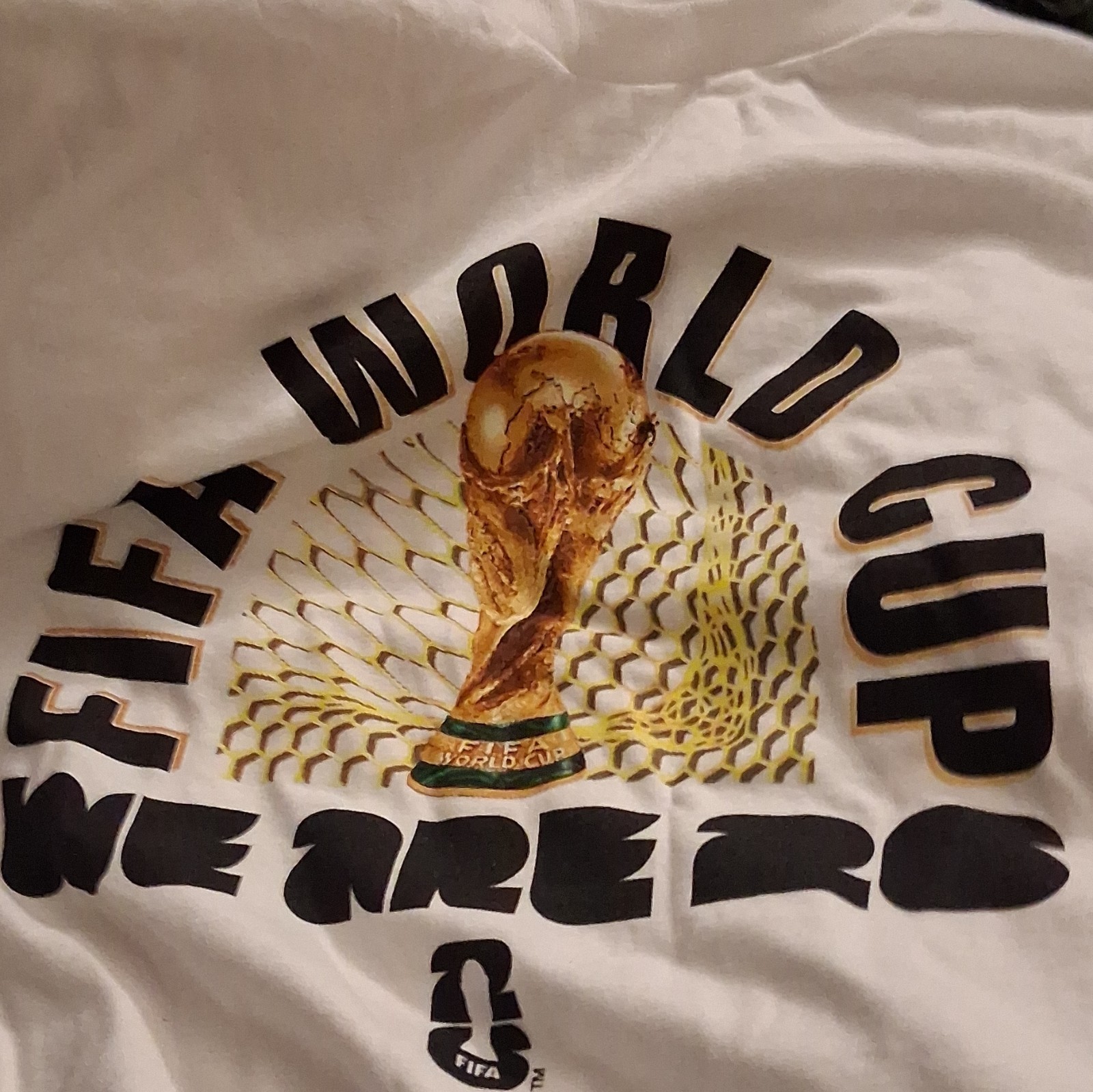 FIFA World Cup 2026 Trophy Photoreal Graphic Print White Men’s T-Shirt XL
