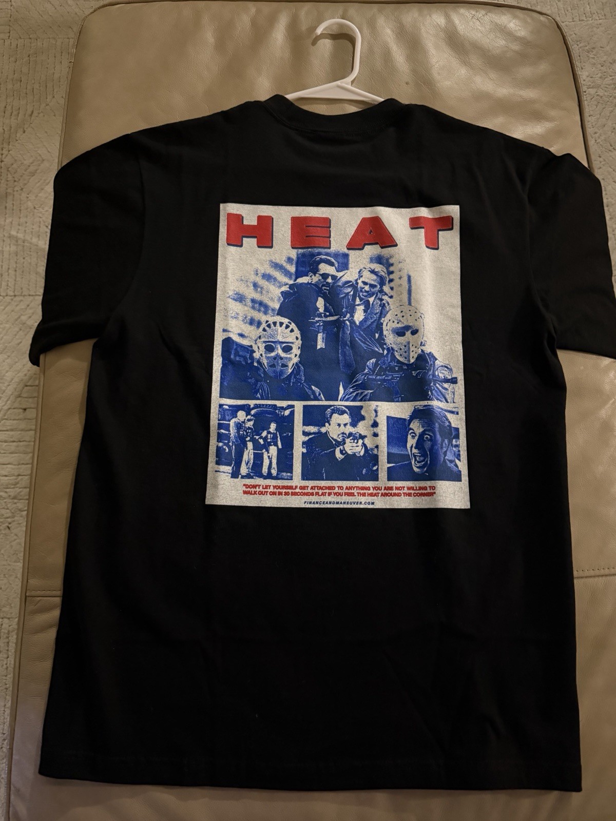 Finance And Maneuver Antibank HEAT Premium Heavyweight T SHIRT L F&M 100% Cotton