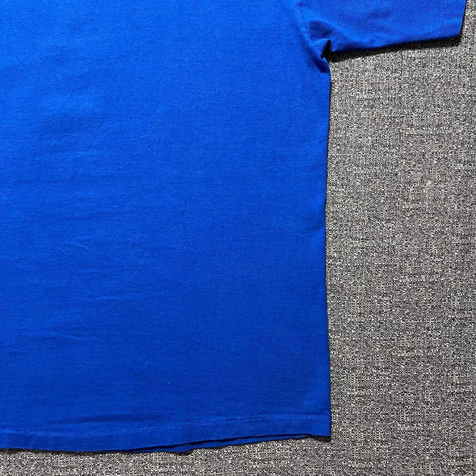 Vintage 90s Nutmeg Nolan Ryan Texas Rangers MLB T Shirt Blue Single Stitch Large