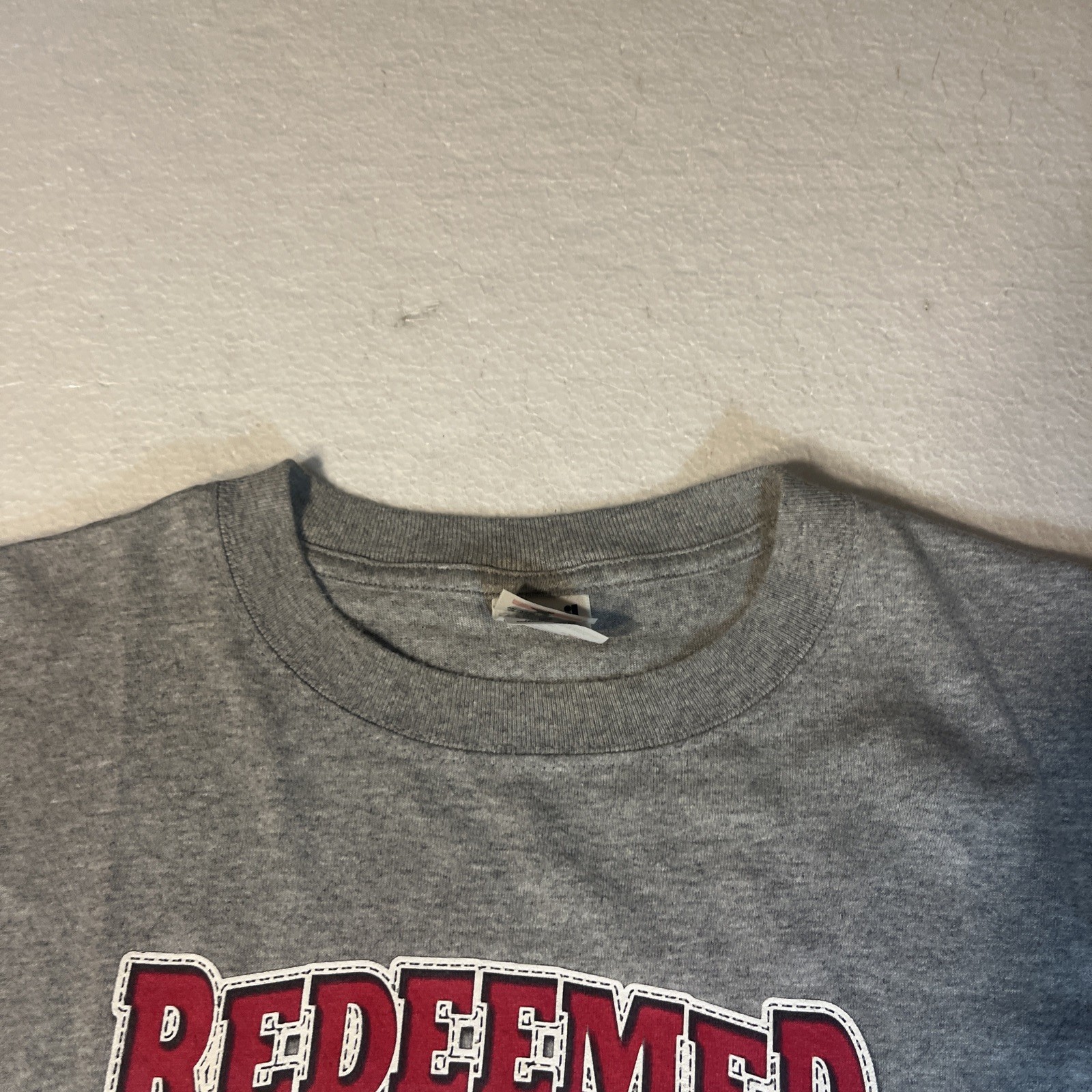 Redeemed Brand” t-shirt Jesus Religious Shirt XL Mens Gray