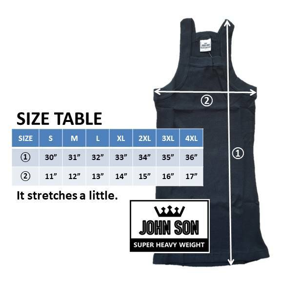 Men’s G-unit Ribbed Tank Top [JOHN SON] Wife Beater 100% Cotton Heavy Weight