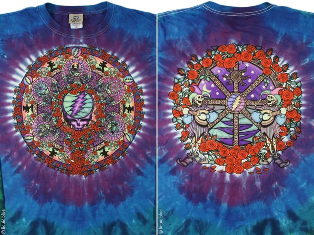 GRATEFUL DEAD-CELTIC MANDALA-2 SDD TIE DYE SHIRT S-M-L-XL-2X,3X-4X-5X-6X Garcia