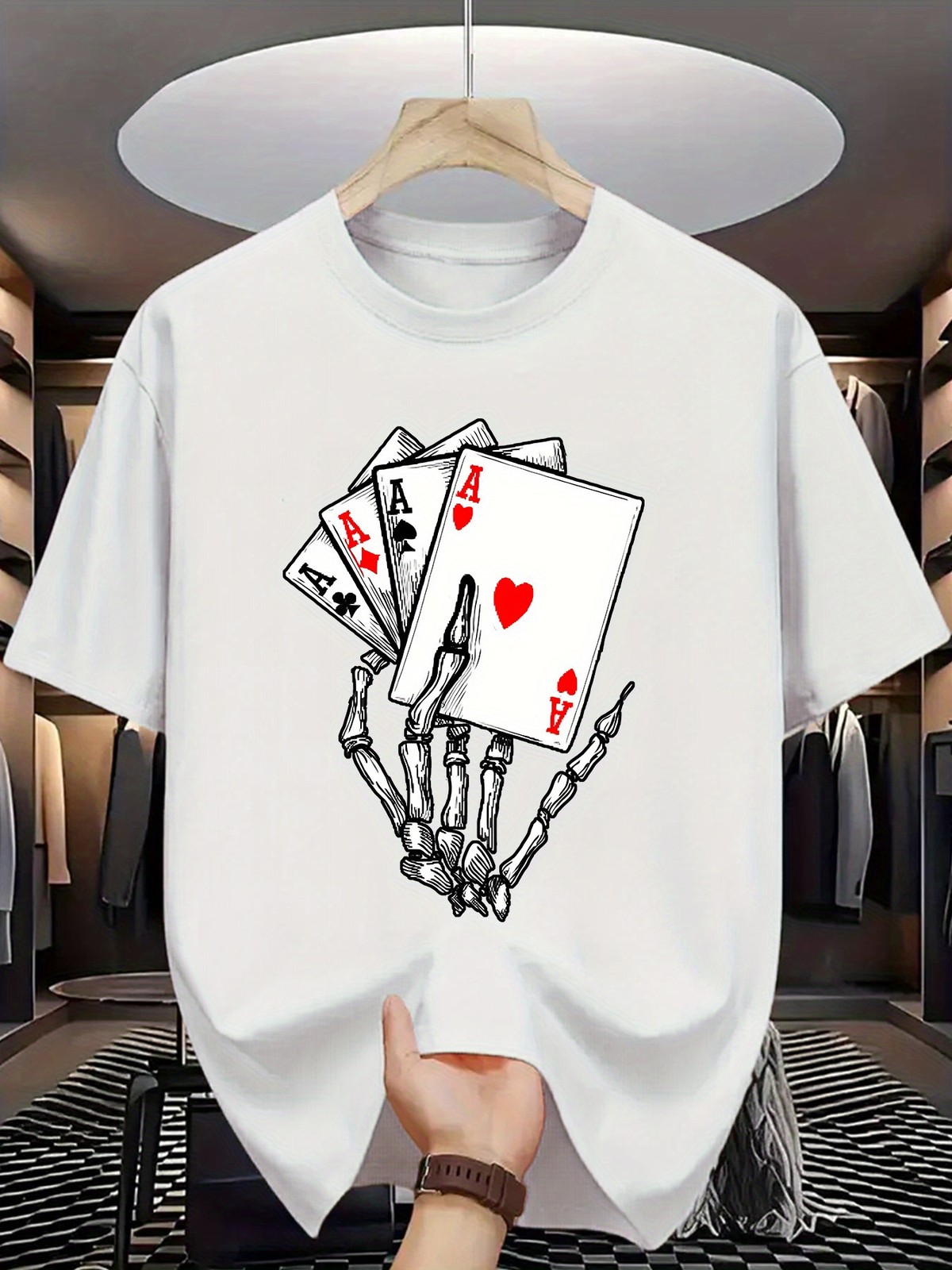 Summer Men’s Fashion Pattern Short Sleeve Letter Print TShirt