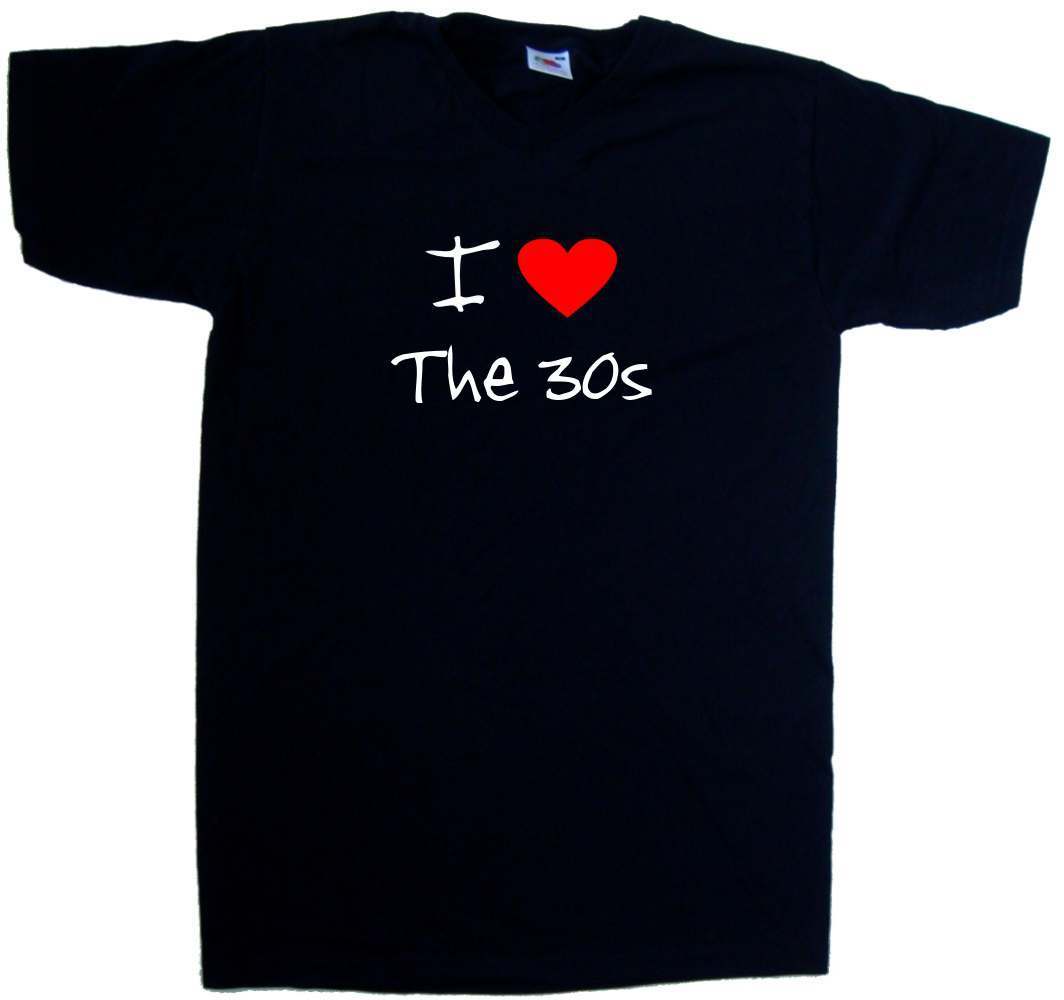 I Love Heart The 30s V-Neck T-Shirt