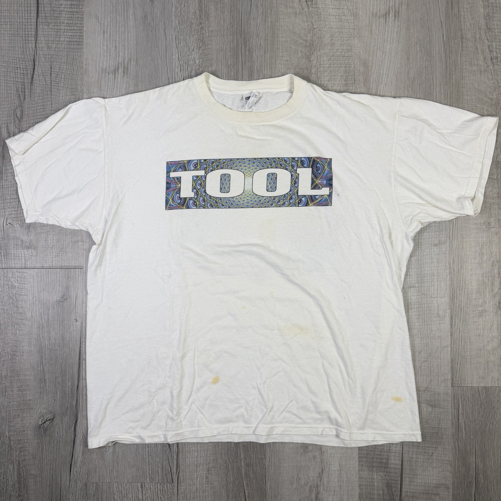 Vintage Tool Lateralus Band T Shirt Tour 2001 2XL / XXL Double Sided 2000s Alex