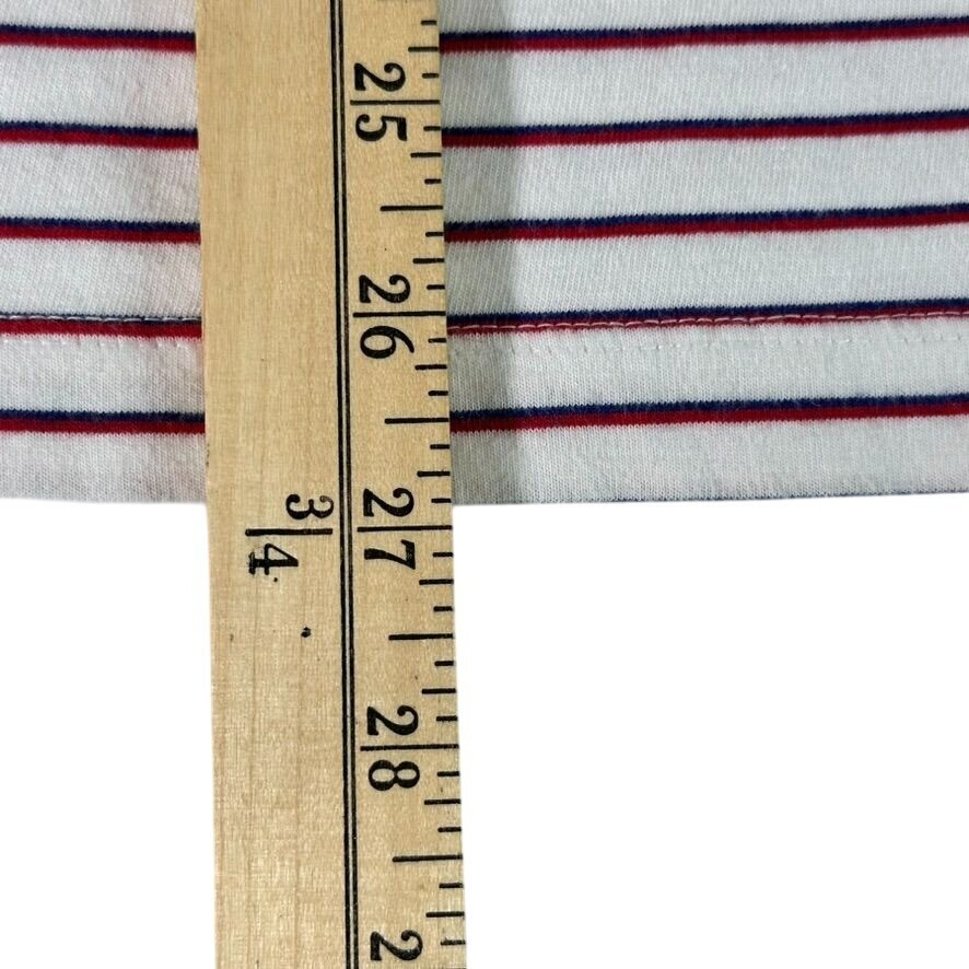 SCOTCH & SODA Striped T Shirt White Red Blue Short Sleeve Tee Mens Size MEDIUM