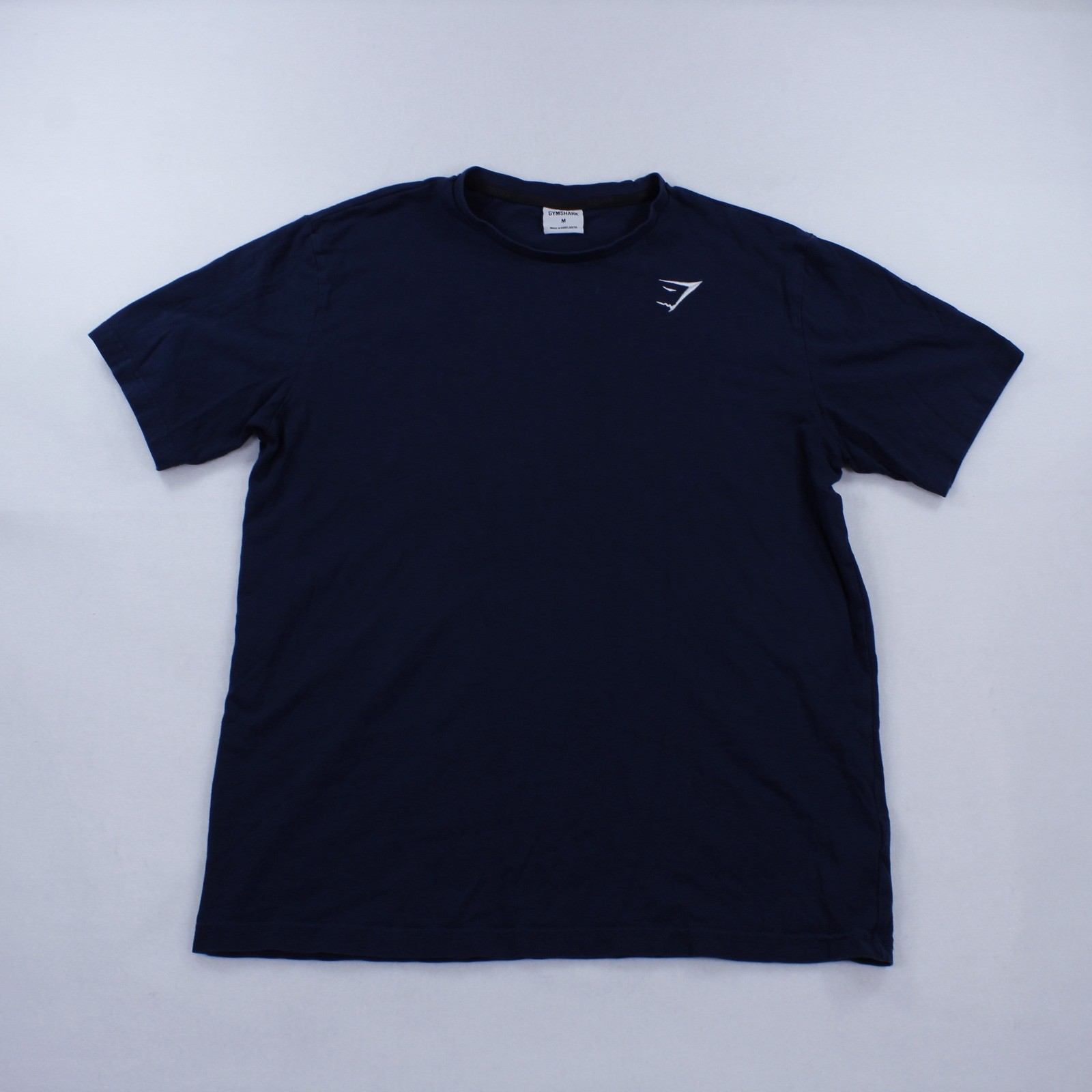 Gymshark Men’s Navy Blue Essential T-Shirt – Size M – 100% Cotton