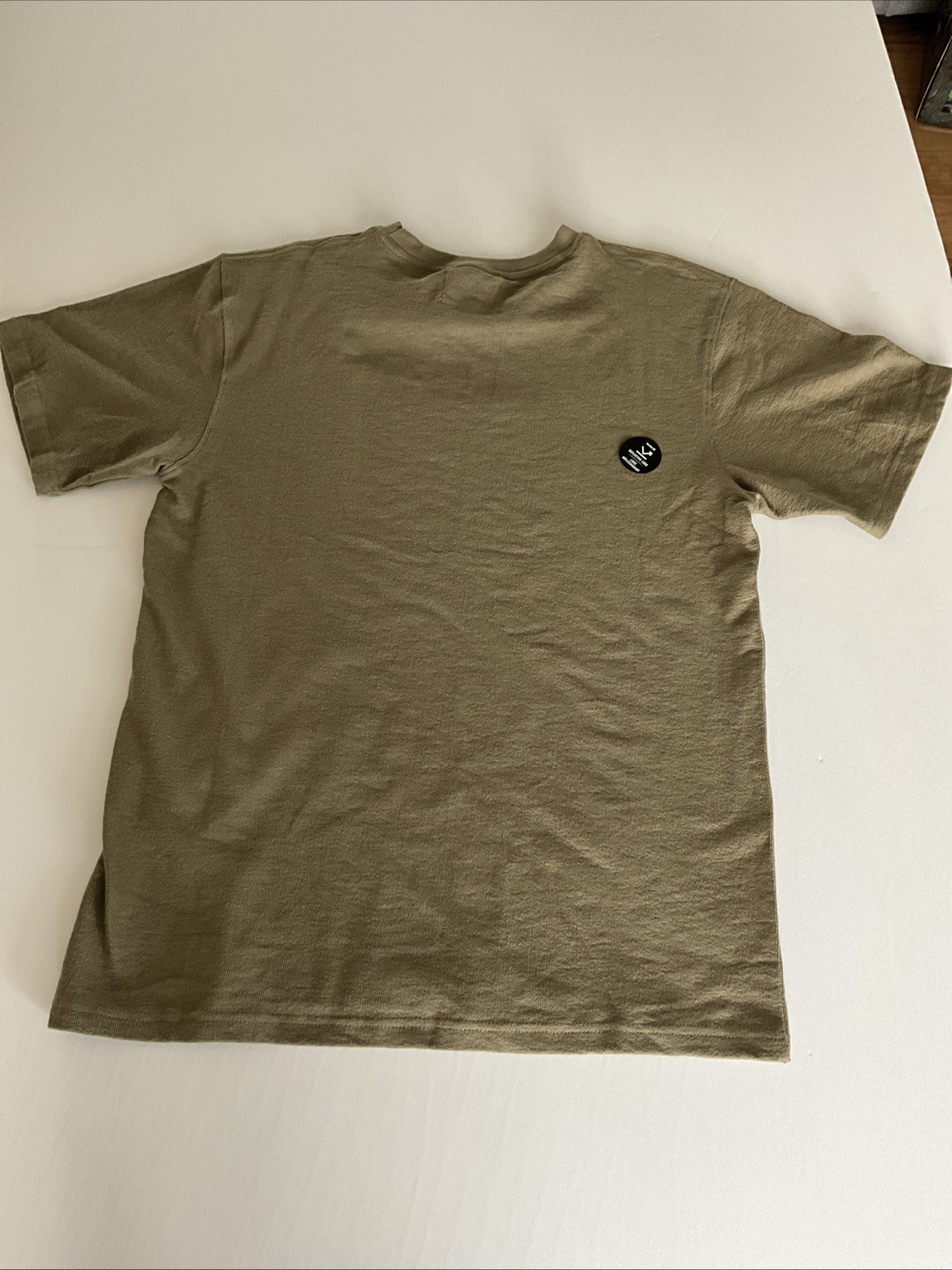 Public Supply Relaxed Fit LINEN Tee LARGE Olive NWT