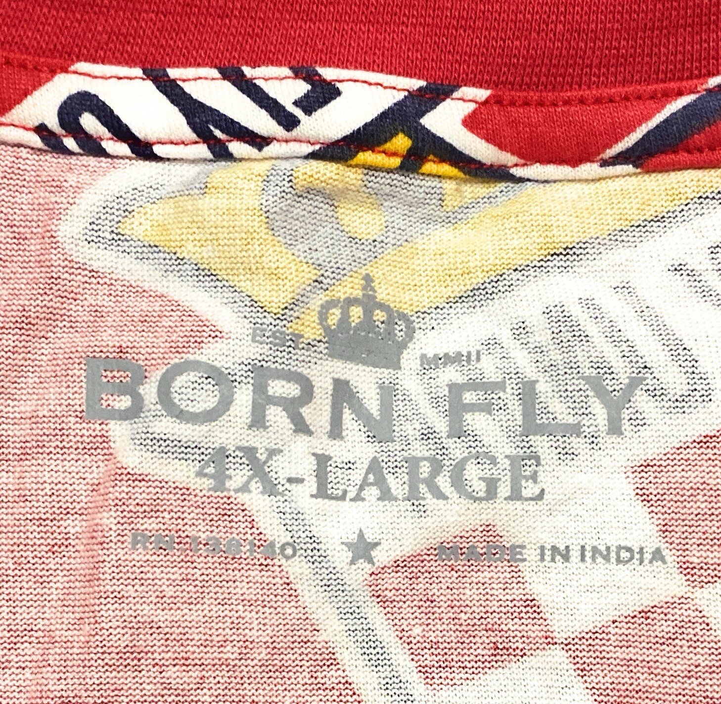 Born Fly / BFFC Fly Federation 2002/ Fly United Logo Short-sleeve Red T-shirt