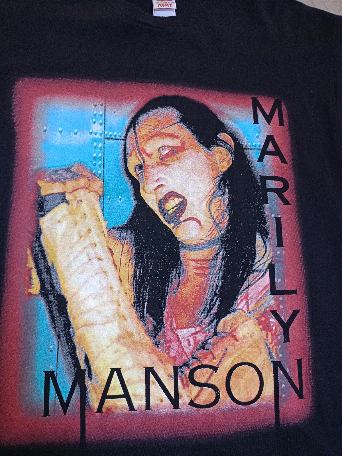 VINTAGE 2003 MARILYN MANSON T-SHIRT – THE GOLDEN AGE OF GROTESQUE-XL-MINT FOTL