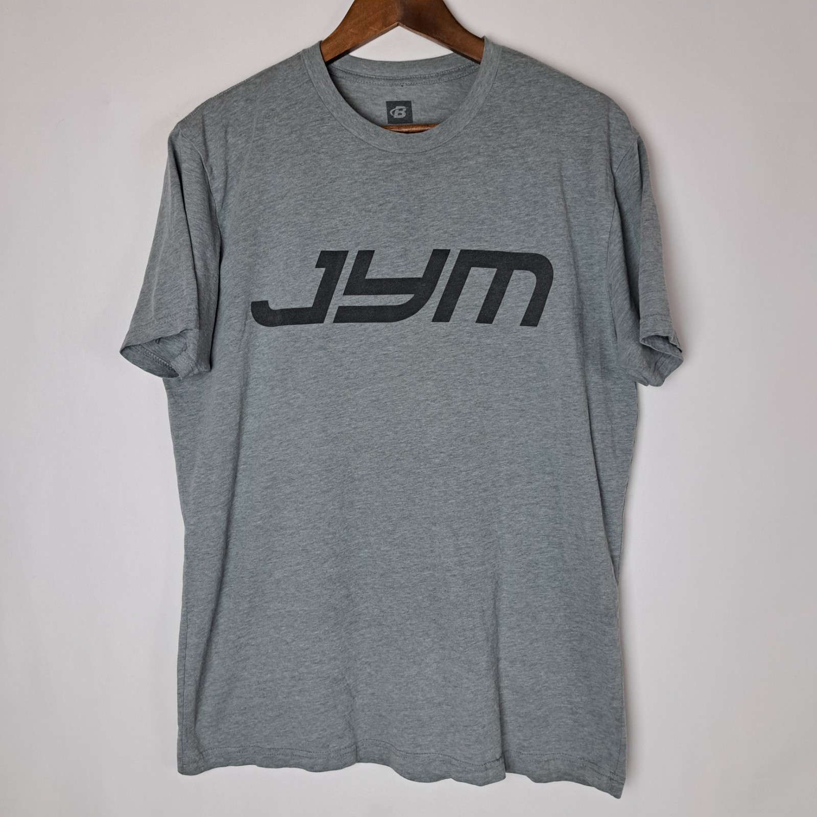 Bodybuilding.com T-Shirt Mens Large Gray Short Sleeve “JYM”