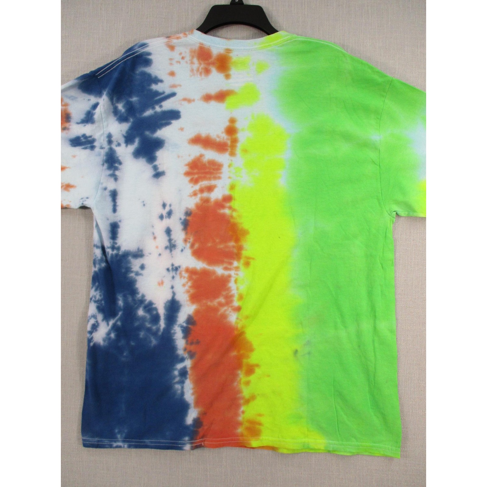 GILDAN Multi Color Psychedelic Festival Tie Dye T Shirt Mens Unisex Size XL