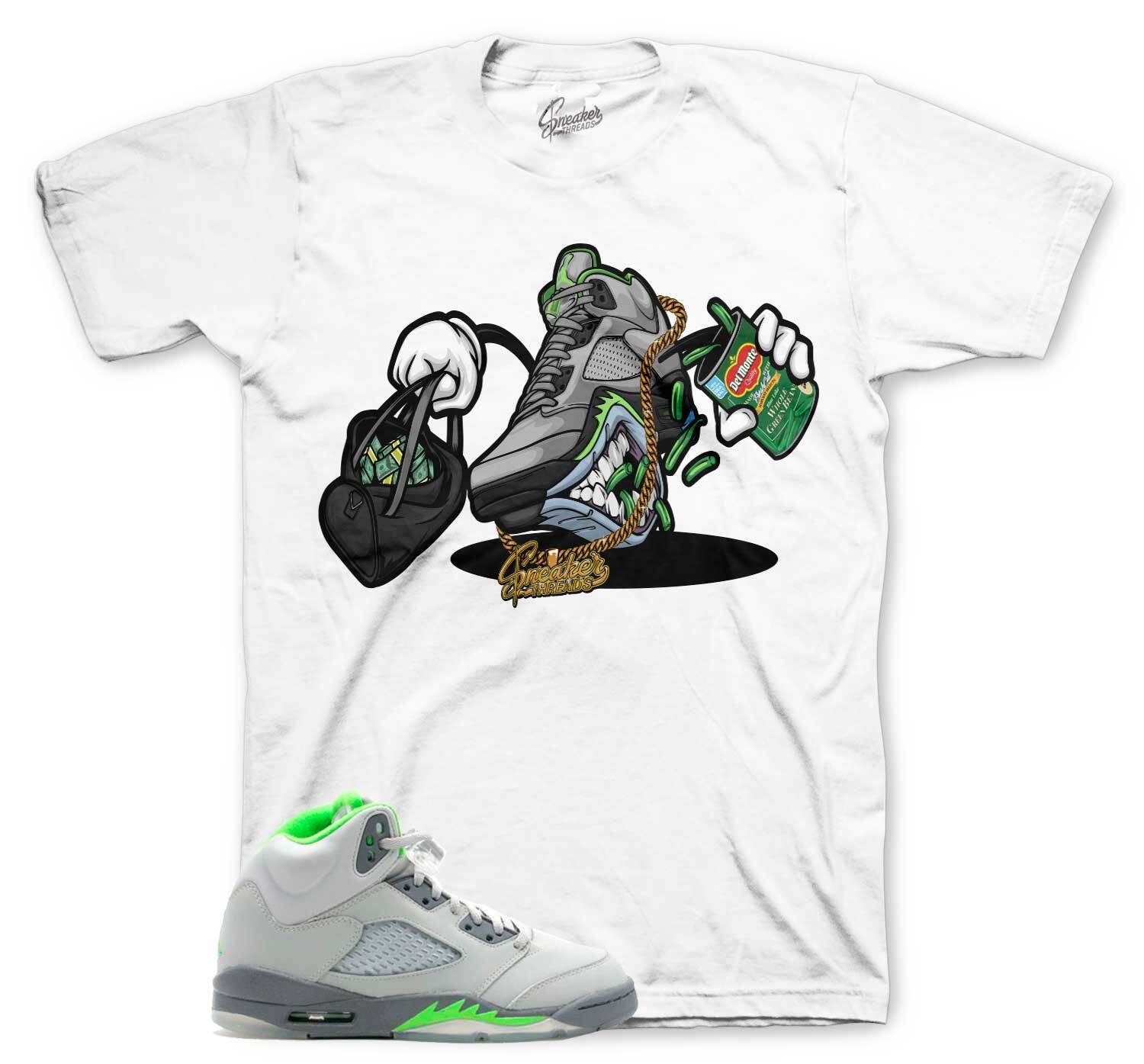 Shirt To Jordan 5 Green Bean Sneaker Release – Fly Kicks Sneaker Tee
