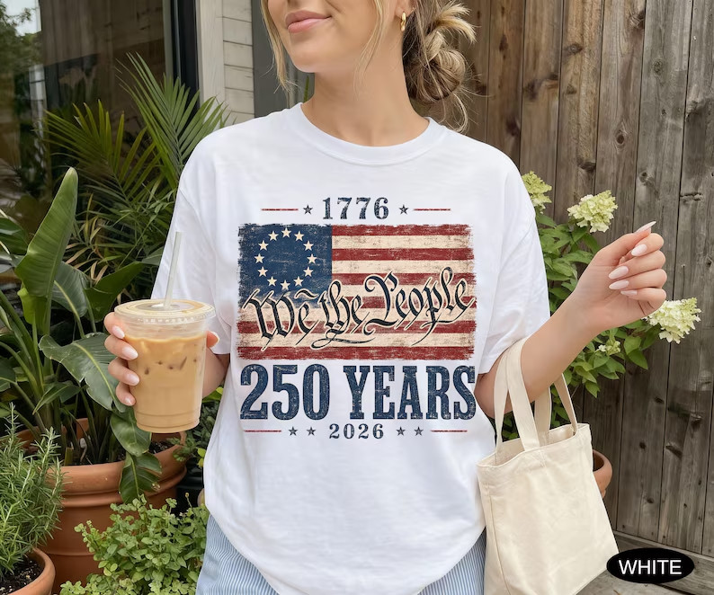 USA Shirt America 250th Anniversary Gift 250 Years 4th of July Tee