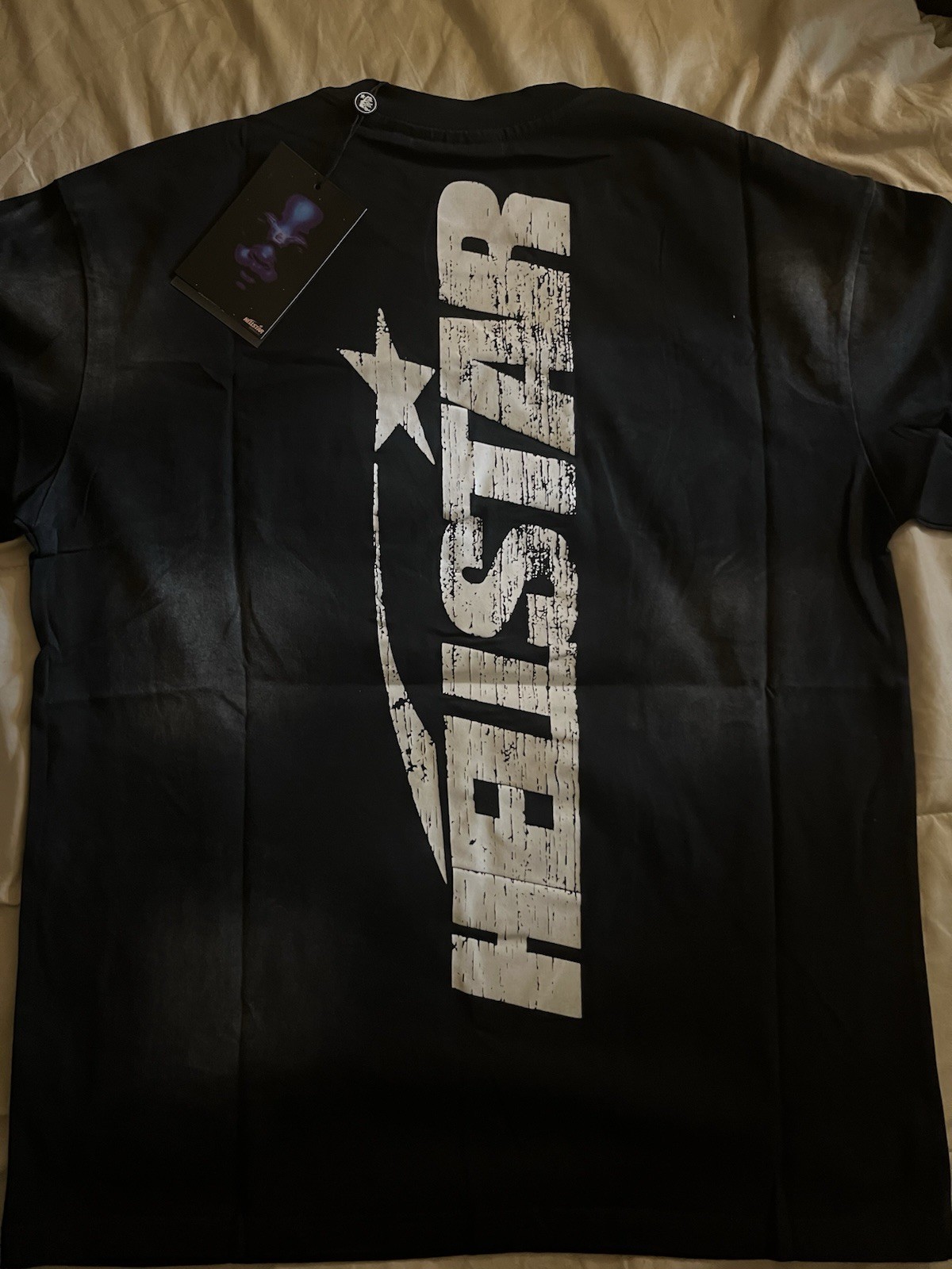 Hellstar Men’s T-Shirt Size S/M Multi Colored Short Sleeve Graphic Print B&W